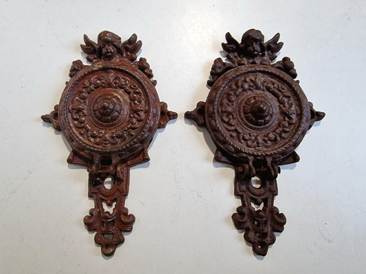 cherub antiek wall candelabras wall candle holder angel old antique pair