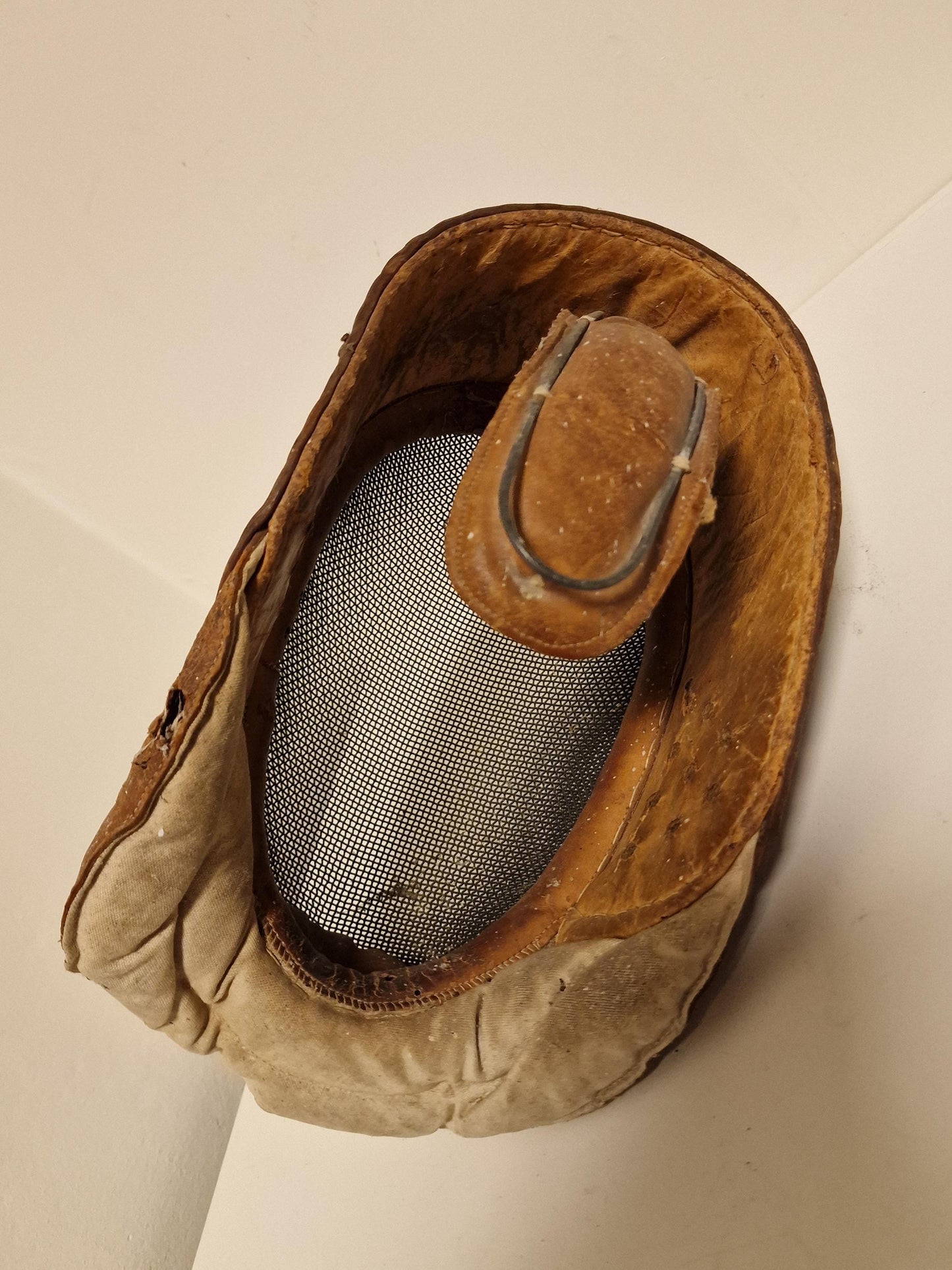 En garde! antique french mask, degen masker fight knight mask authentic 1920's around WW1