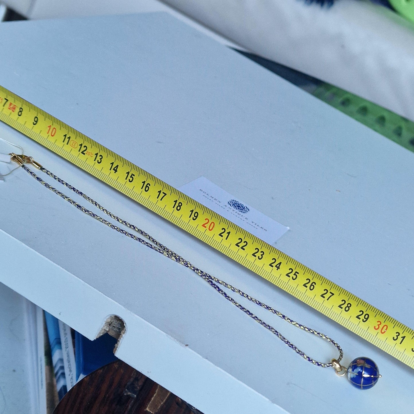 tous ketting, met 14k gouden globe van lapis lazulli pendant necklace earth world