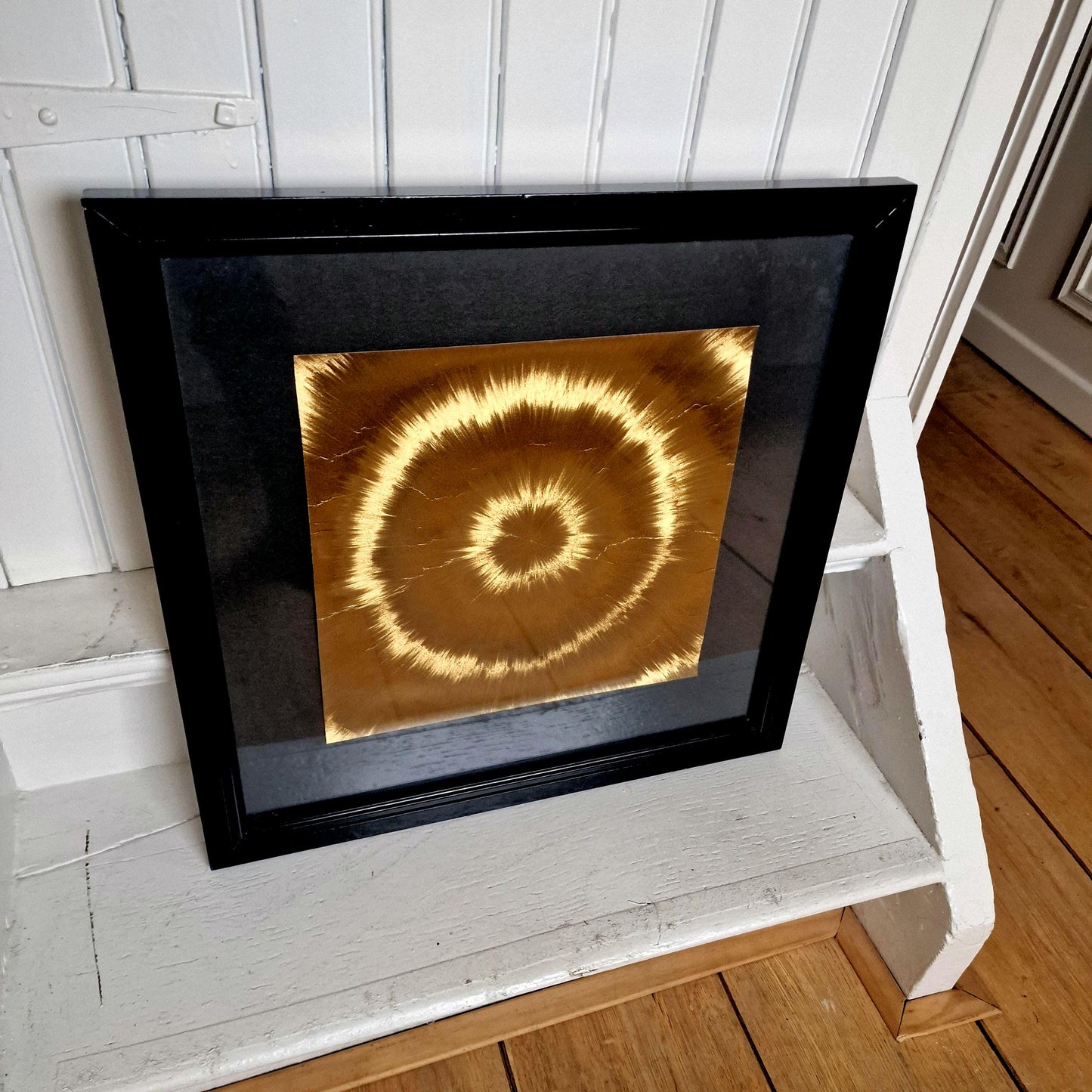 Hologram Galaxy Painting, Space Age Retro Art, Barbara Lüdinghausen