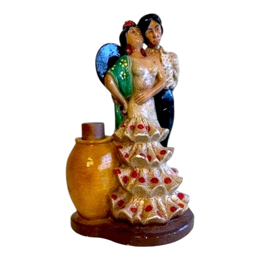 Vintage Spanish Ceramic Liquor Bottle, Mid-Century Tourism Souvenir