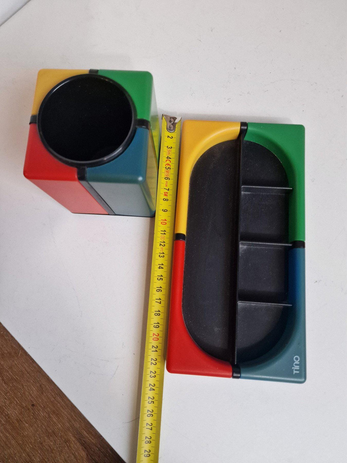 Vintage Tino TT Design Desk Organizers, UK 1980s