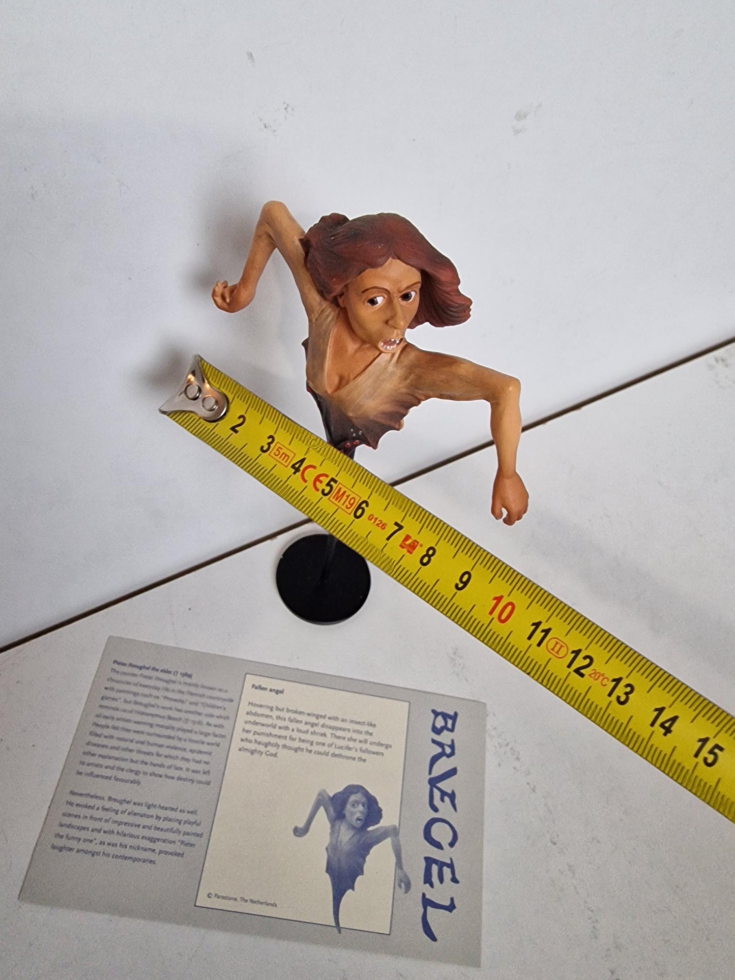 surrealistic sculpture - Pieter Bruegel - Fallen Angel , mouseion museum sculpture, box coa lim ed retired