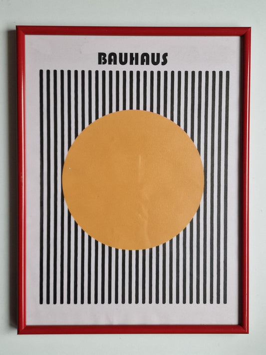 Framed Bauhaus Exhibition Giclée Print, Abstract Geometric Art