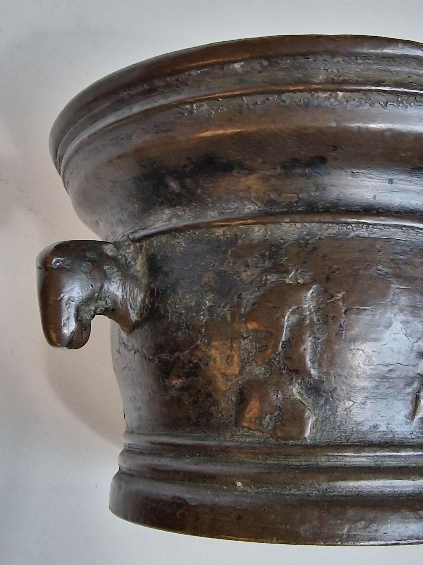 Rare 16th Century Italian Bronze Mortar and Pestle – Renaissance Apothecary Vessel
