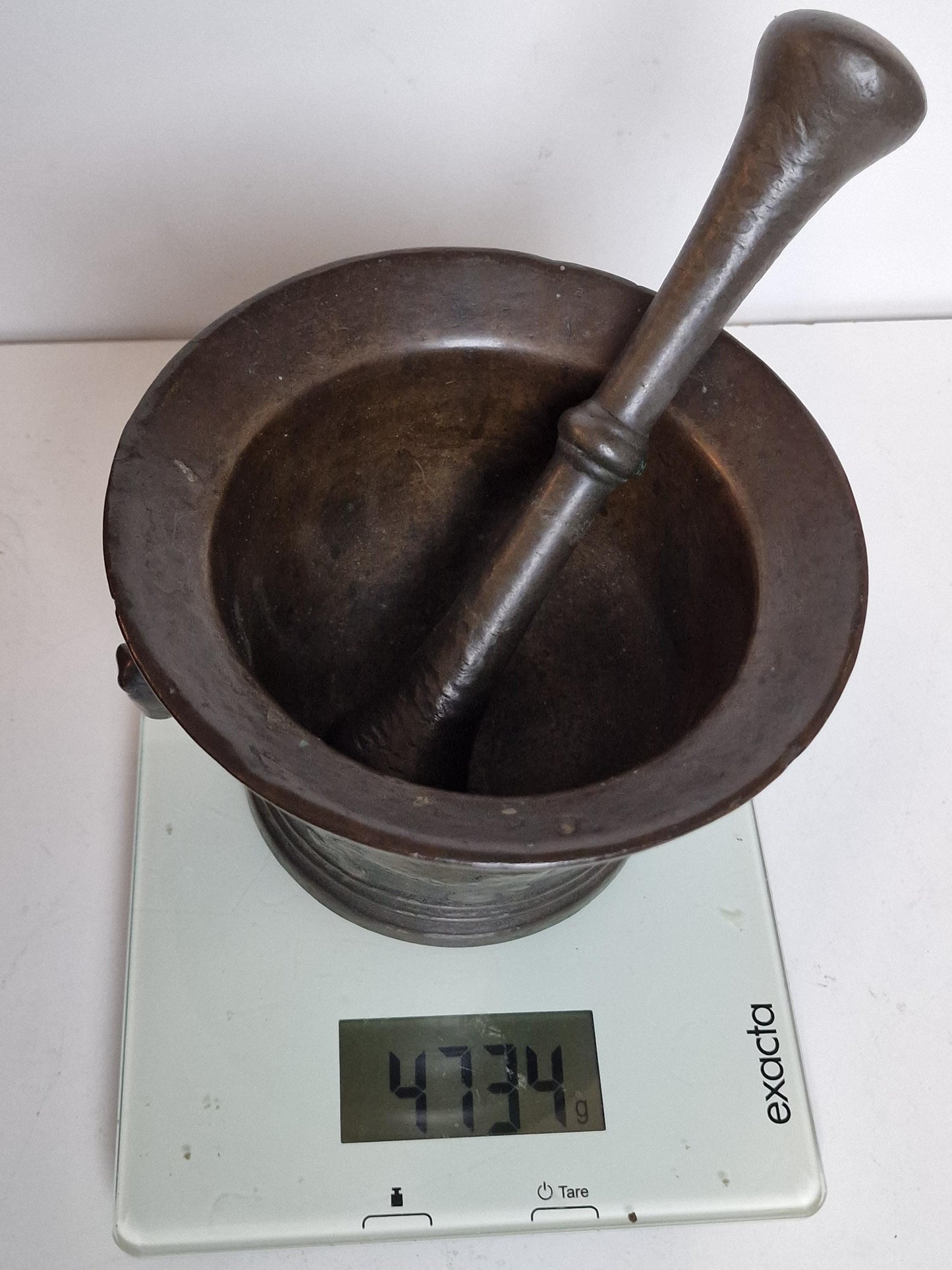 Rare 16th Century Italian Bronze Mortar and Pestle – Renaissance Apothecary Vessel