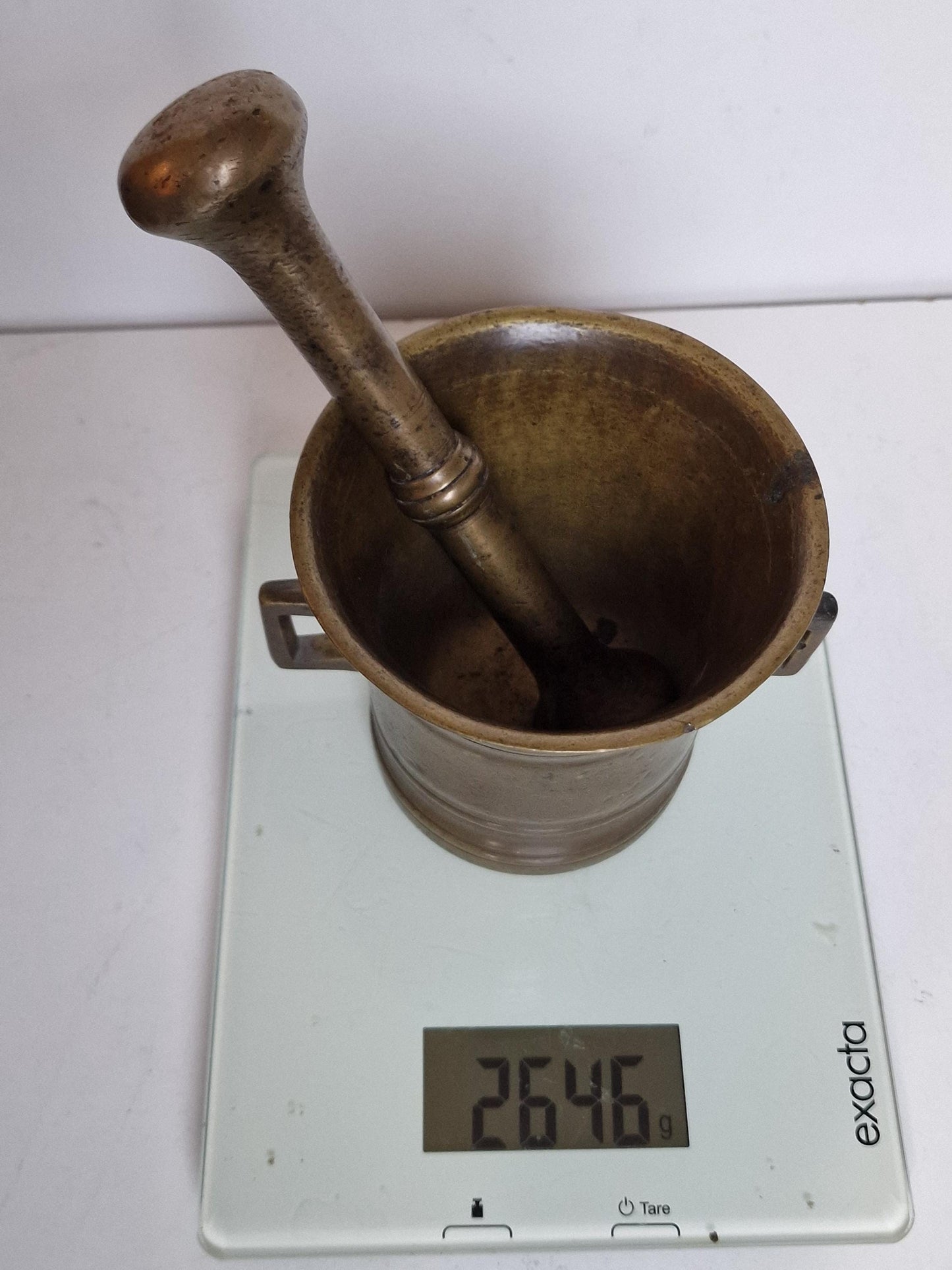 Antique Bronze Mortar and Pestle, Dutch 1500-1600