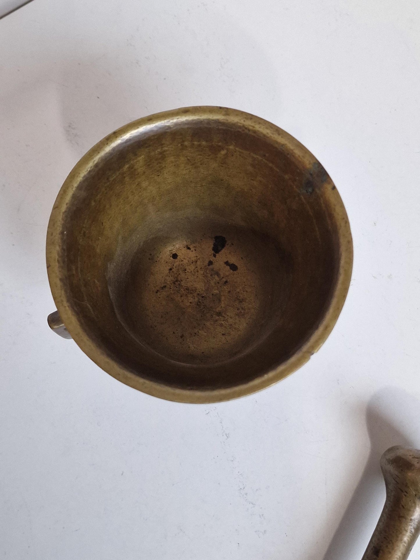 Antique Bronze Mortar and Pestle, Dutch 1500-1600