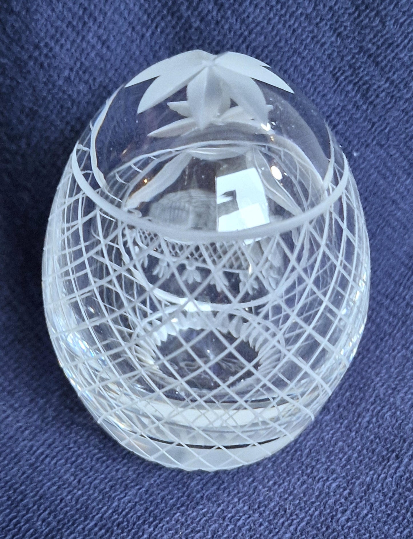 Fabergé Crystal Egg – Hand-Engraved Cat, Limited Edition, signed