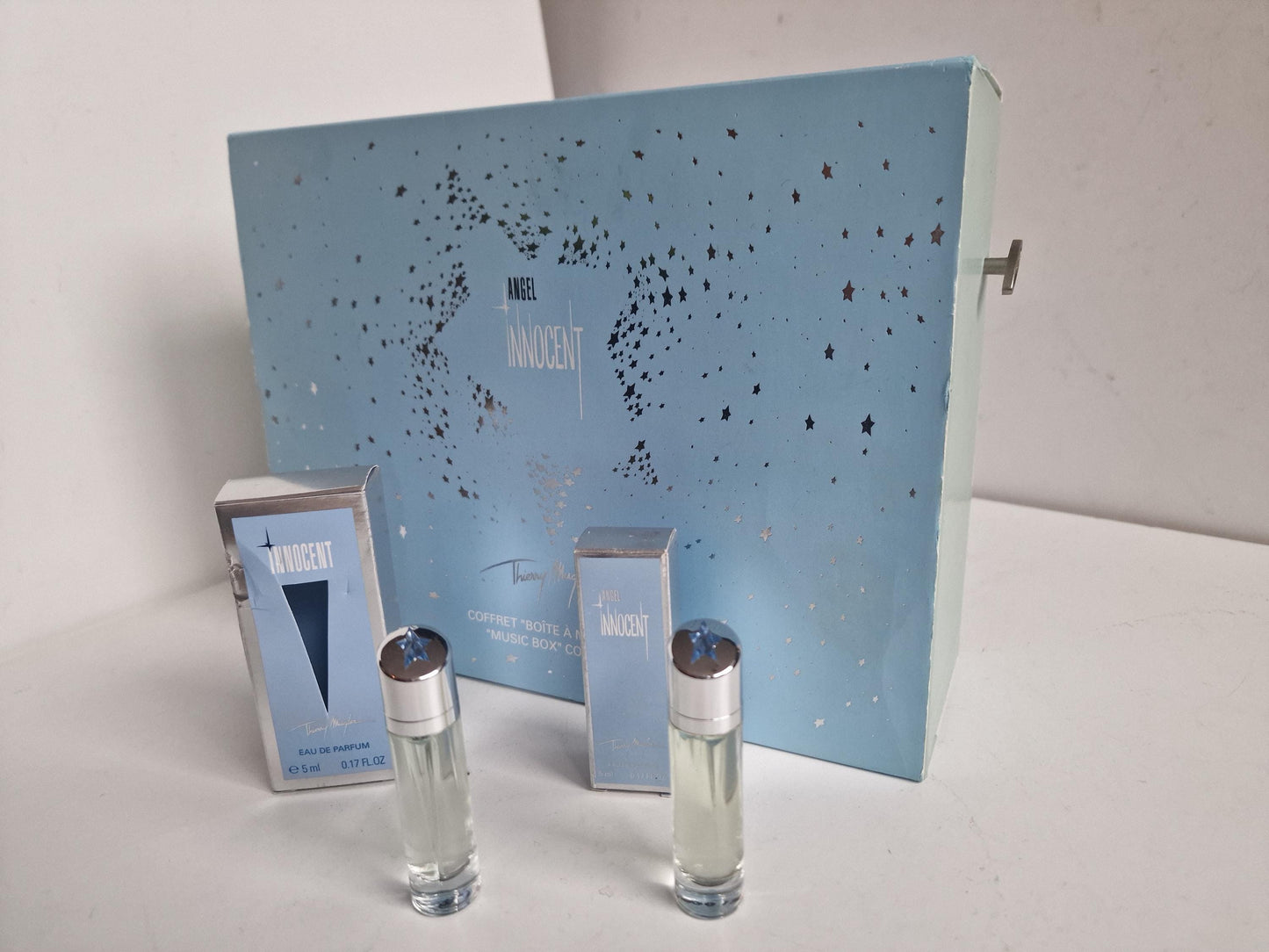 Thierry Mugler Angel Innocent Music Box Set, Rare Perfume, 10ml Bottles