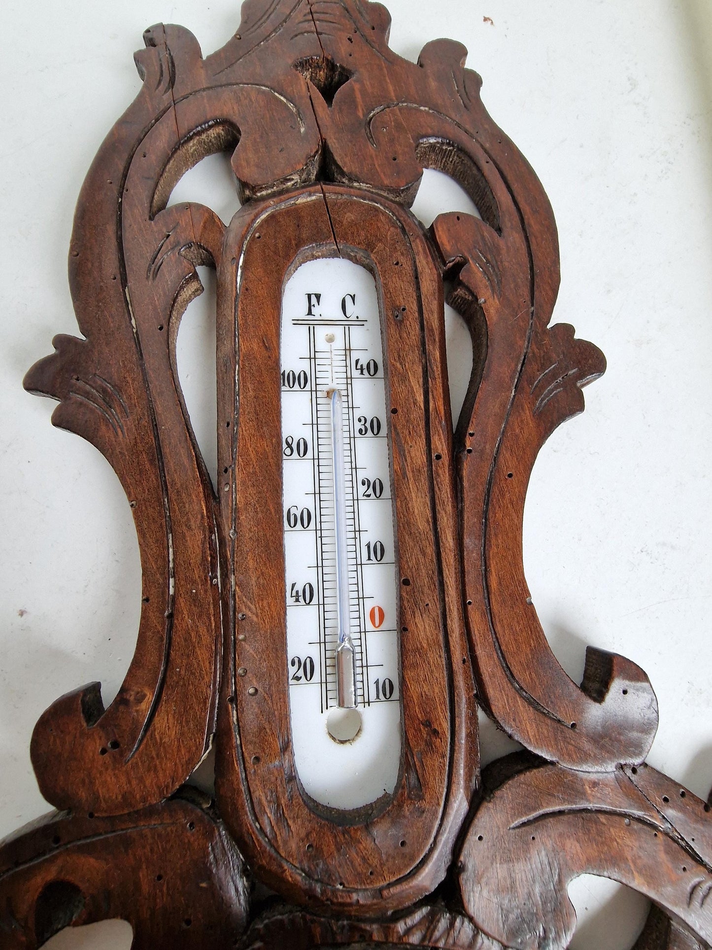 Art Nouveau Holosteric Barometer, Signed Antique Dutch Weather Station, koning-siebeling, zutphen, the netherlands