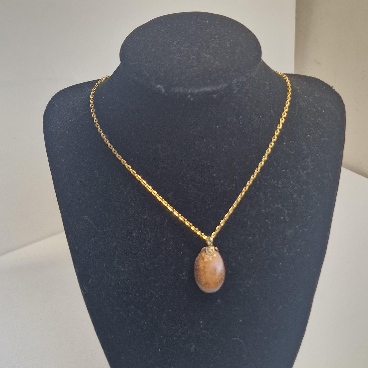 Australian Boulder Opal Pendant on Metal Chain