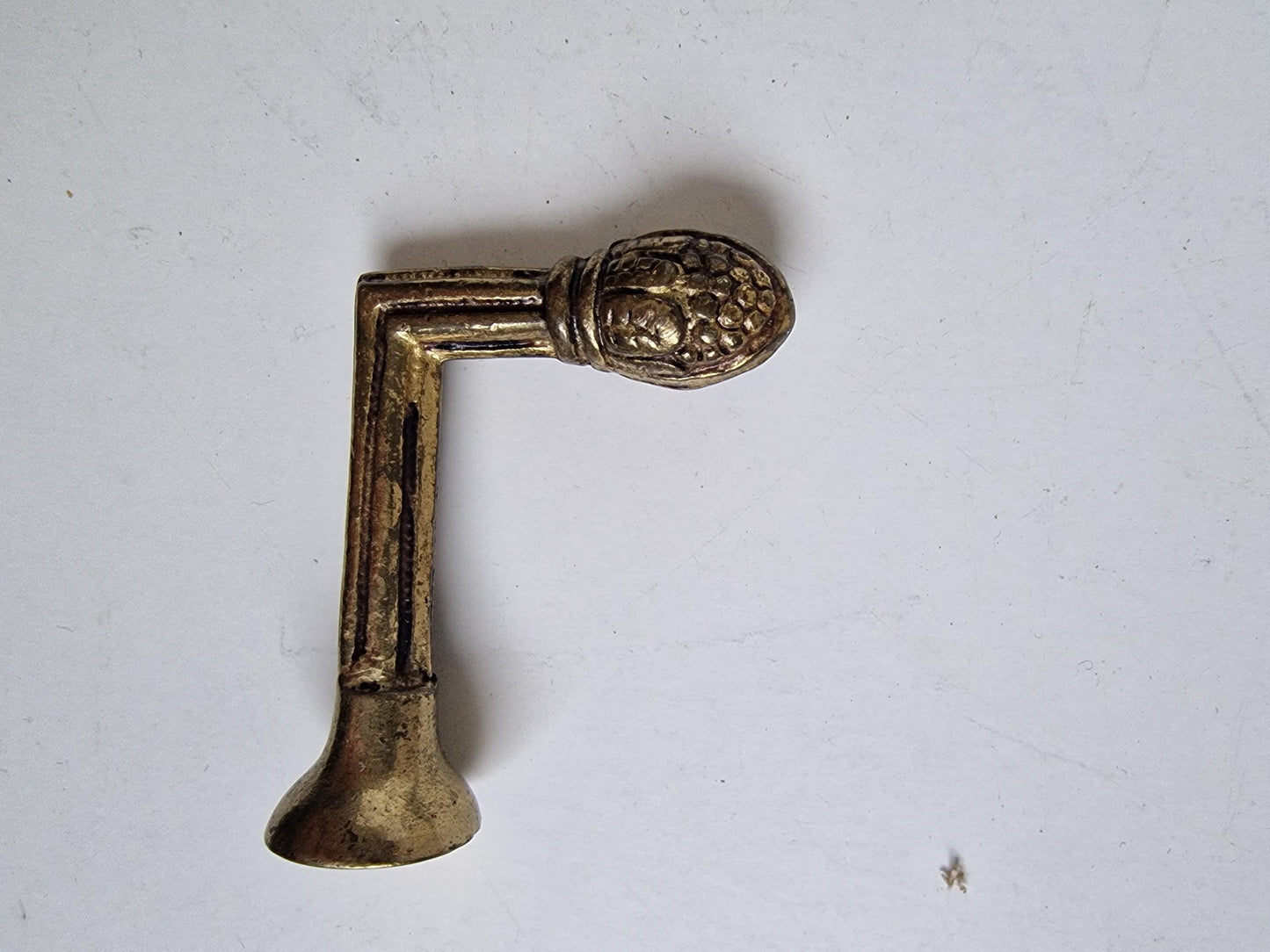 7 Brass Art Nouveau Coat Hooks, French Antique Luxe Copper Hooks