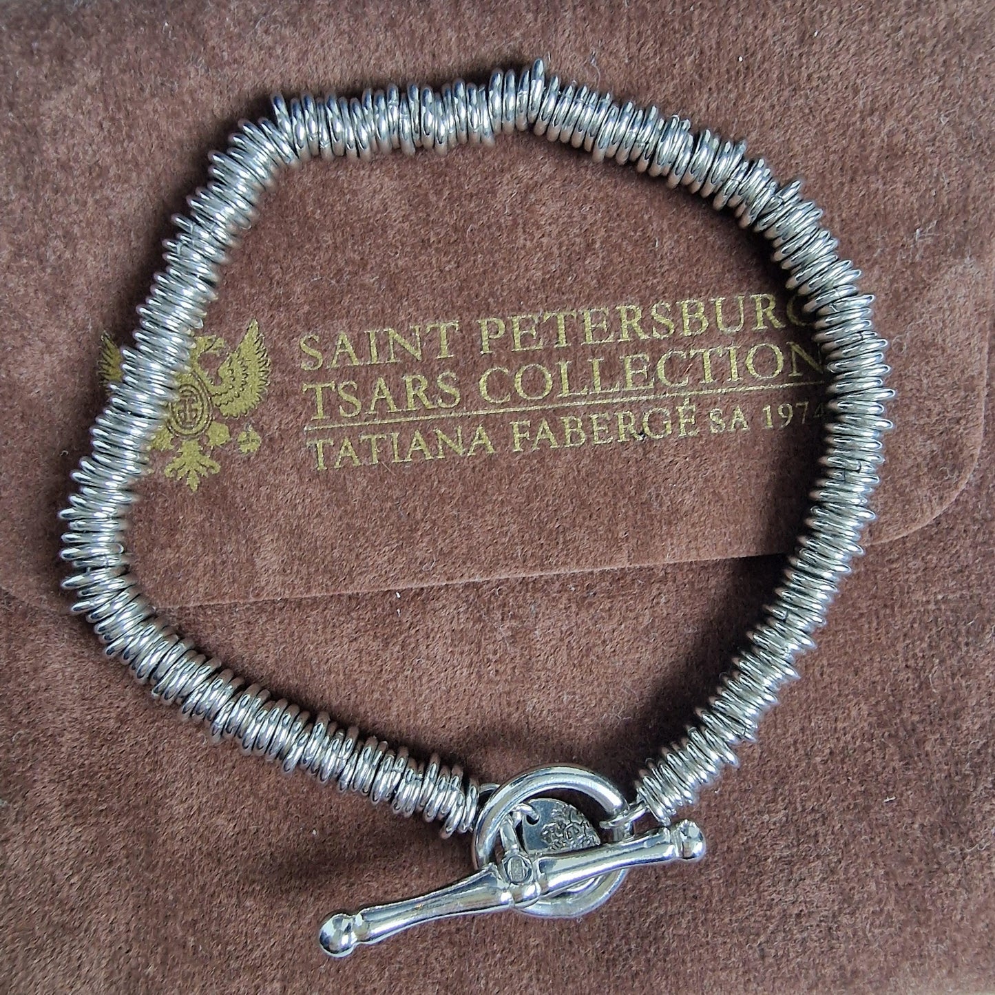 Fabergé Tsars Collection Sterling Silver Bracelet, Treasure Mountain faberge
