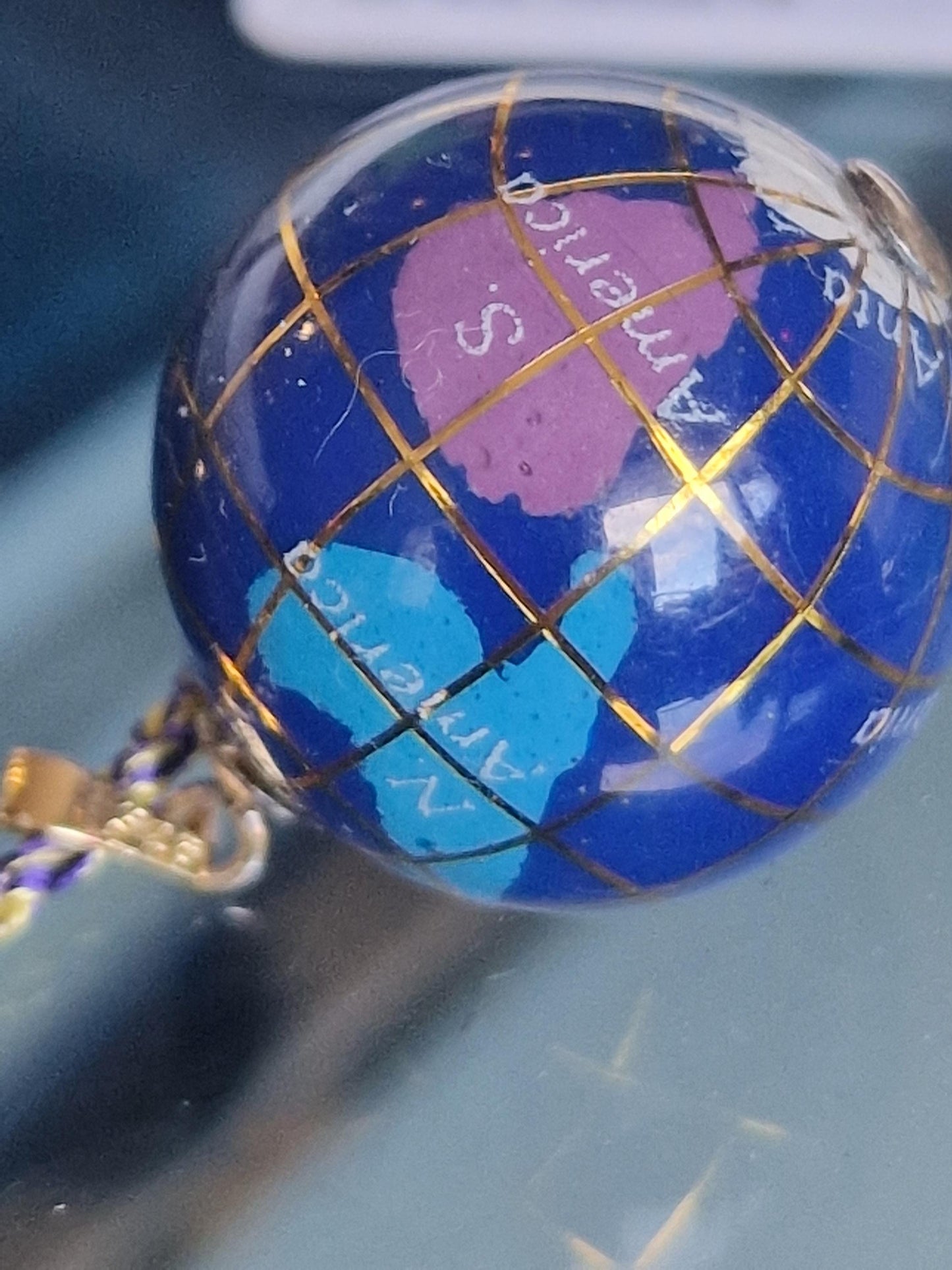 Tous Vermeil Sterling Silver Lapis Lazuli Globe Pendant Necklace