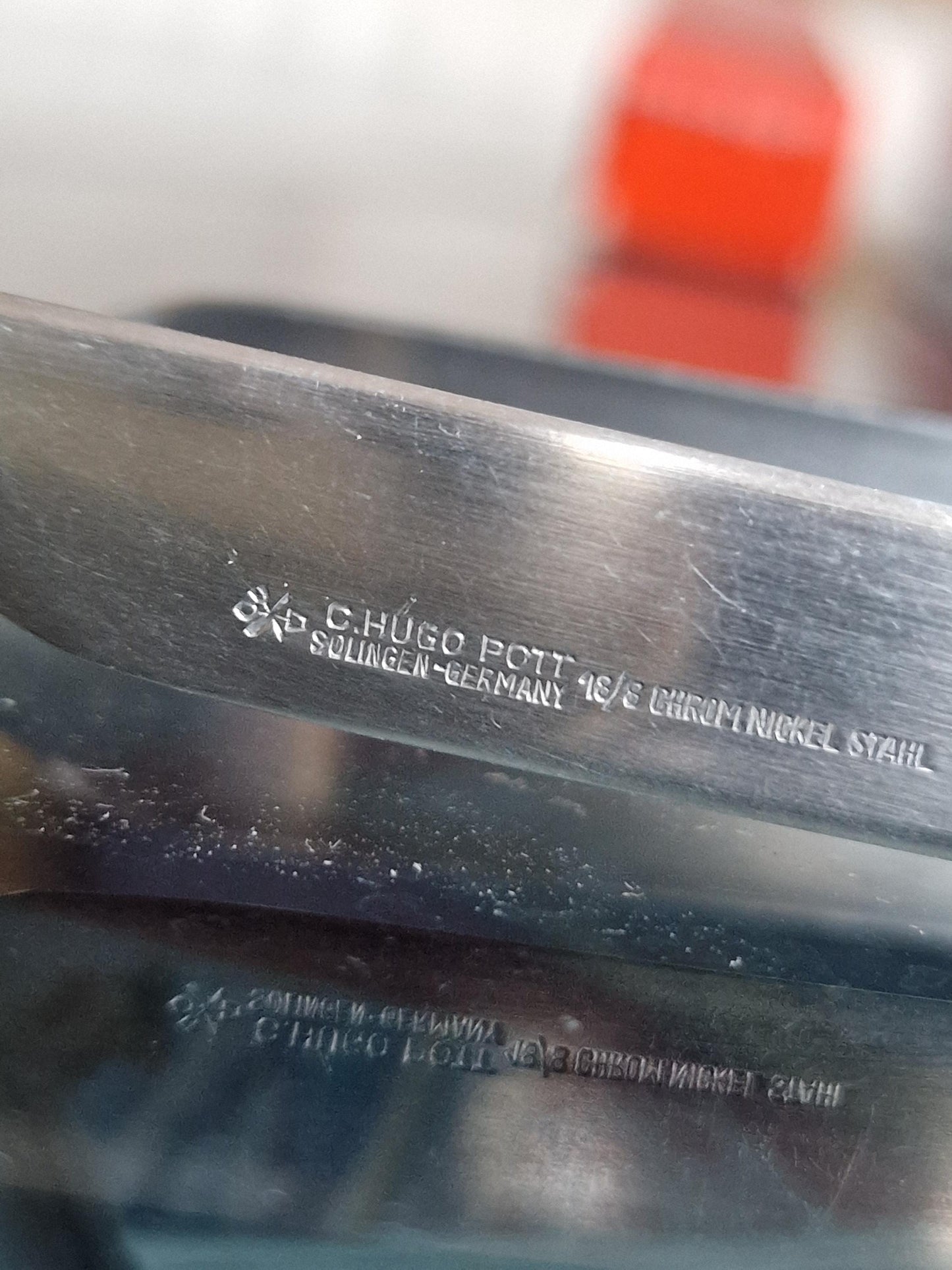 CARL HUGO POTT Solingen Stainless Steel Escargot Tongs Set