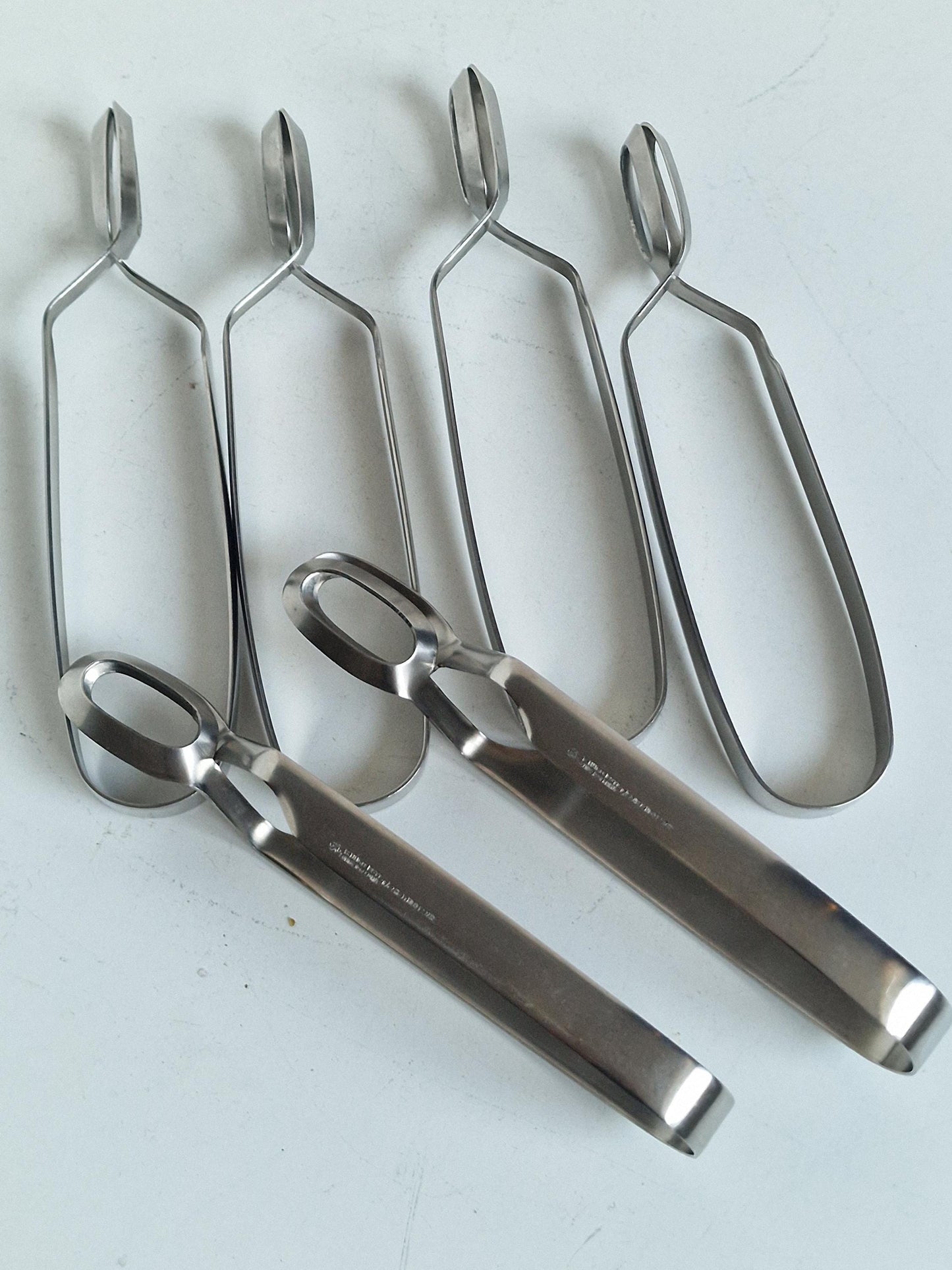 CARL HUGO POTT Solingen Stainless Steel Escargot Tongs Set