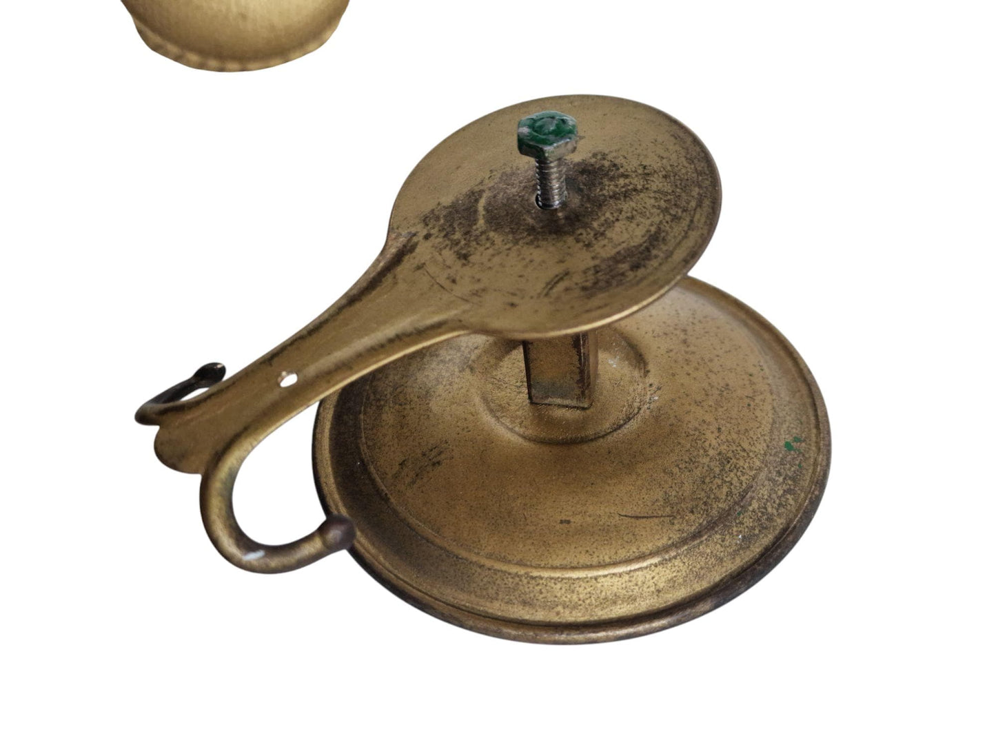 3 old italian brass coathooks garderobe klassieke kapstokhaken vintage italiaanse round double
