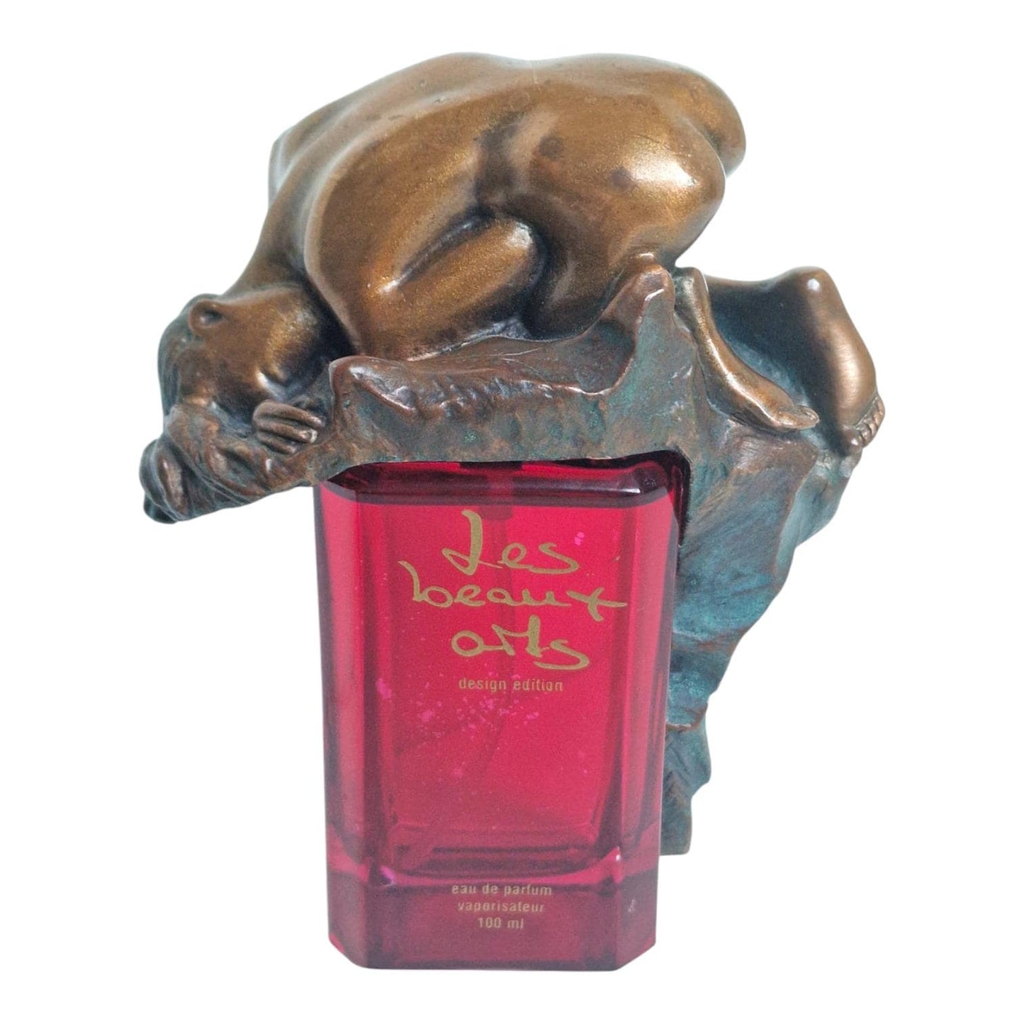 Rodin Bronze Woman Figure sculpture on Perfume Bottle, Les Beaux Arts, Rare Collector