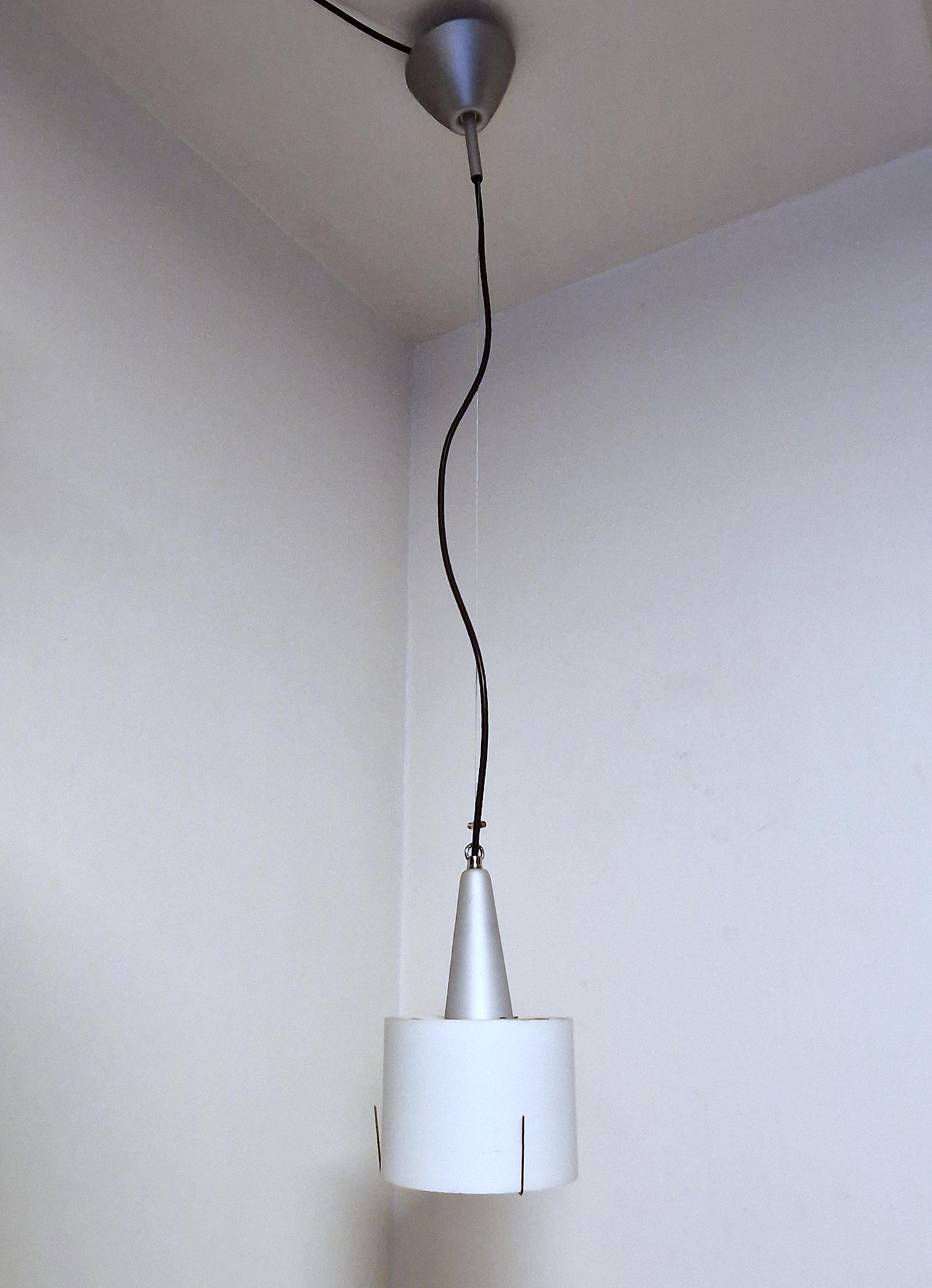 Fontana Arte Minimalist Italian Designer Lamp, 90s Candle Style