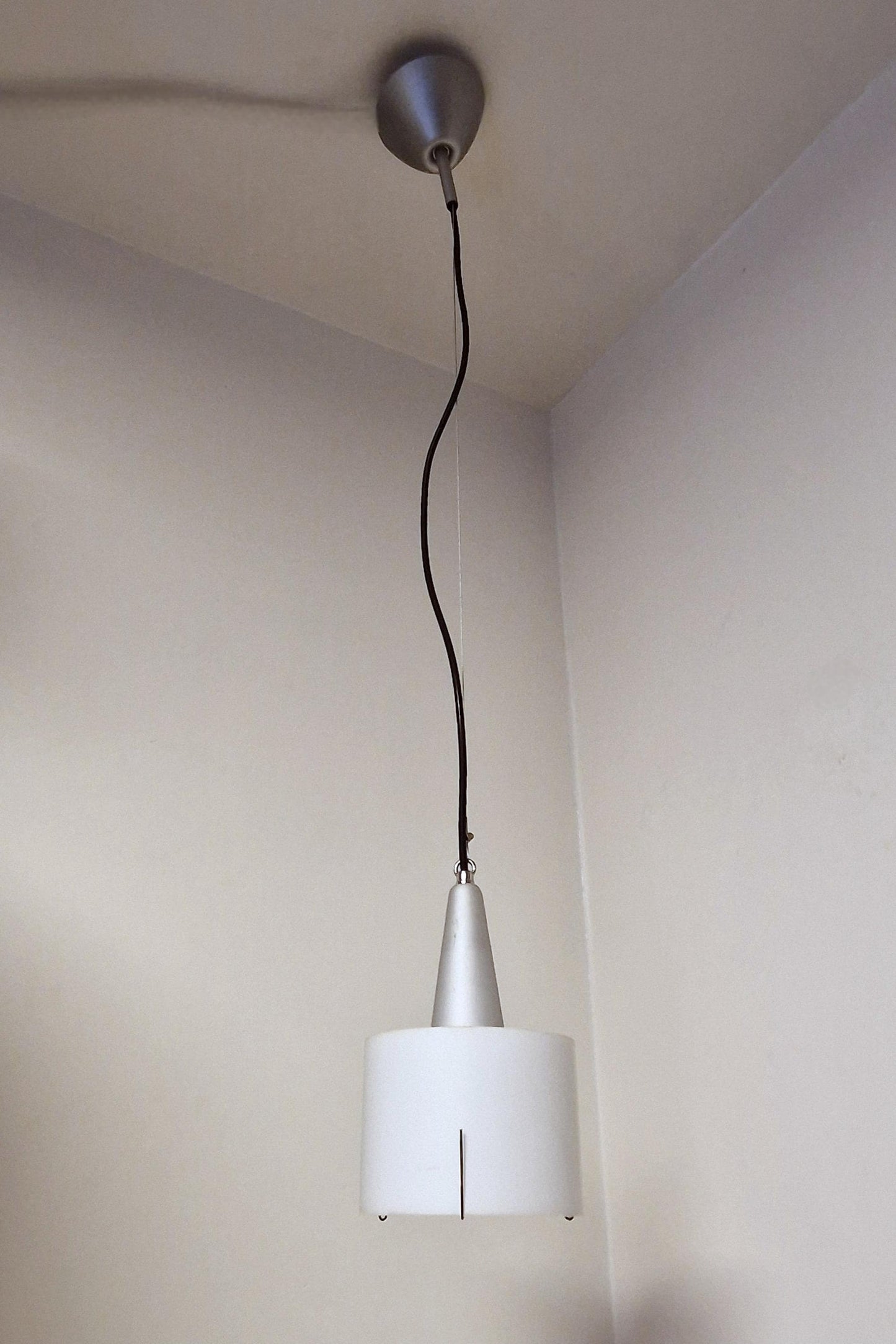 Fontana Arte Minimalist Italian Designer Lamp, 90s Candle Style