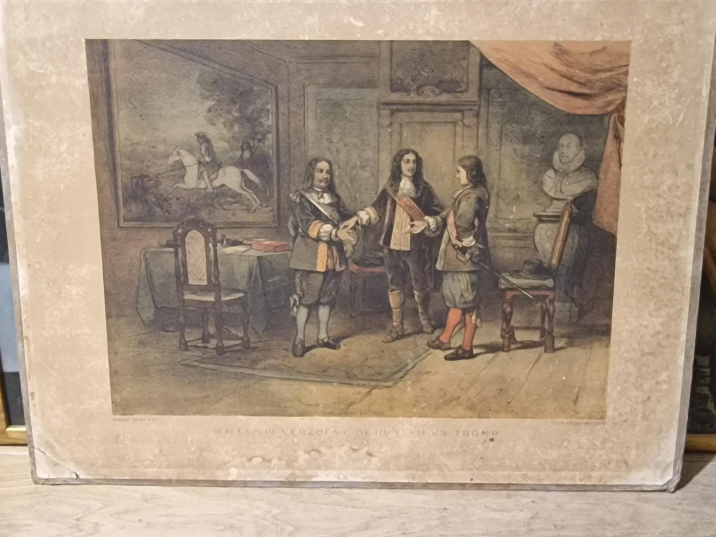 Antique Dutch History Prints, Charles Rochussen, Set of 3