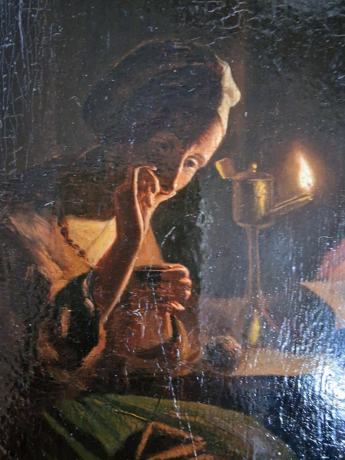 Joannes Christoffel Vaarberg (1825-1871) oil painting, framed dutch master of the 'nightpainters',  19th century