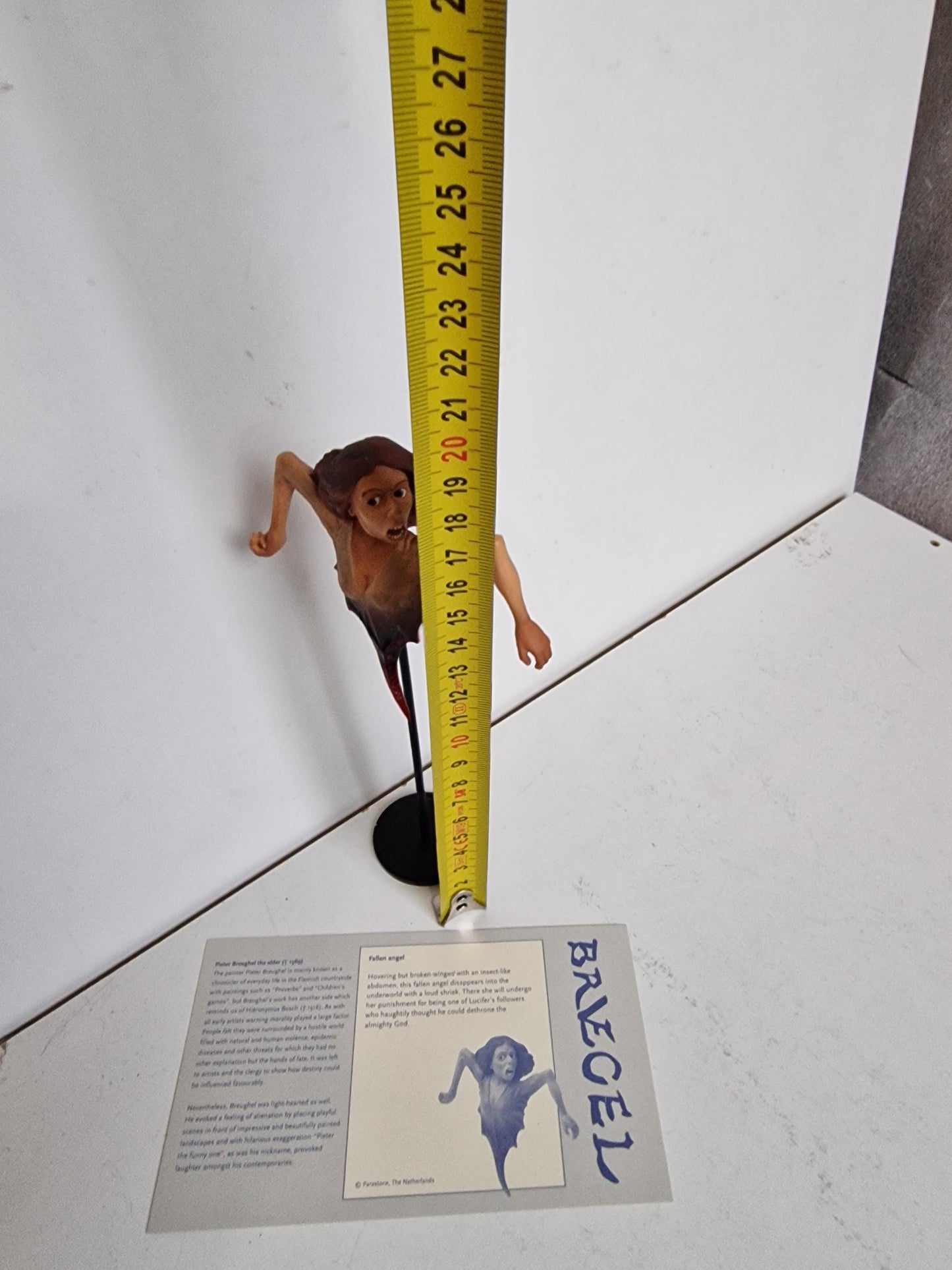 surrealistic sculpture - Pieter Bruegel - Fallen Angel , mouseion museum sculpture, box coa lim ed retired