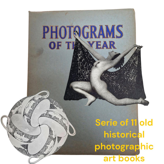 12 books Vintage "Photograms of the Year" Book Set, F.J. Mortimer, 1920-1950