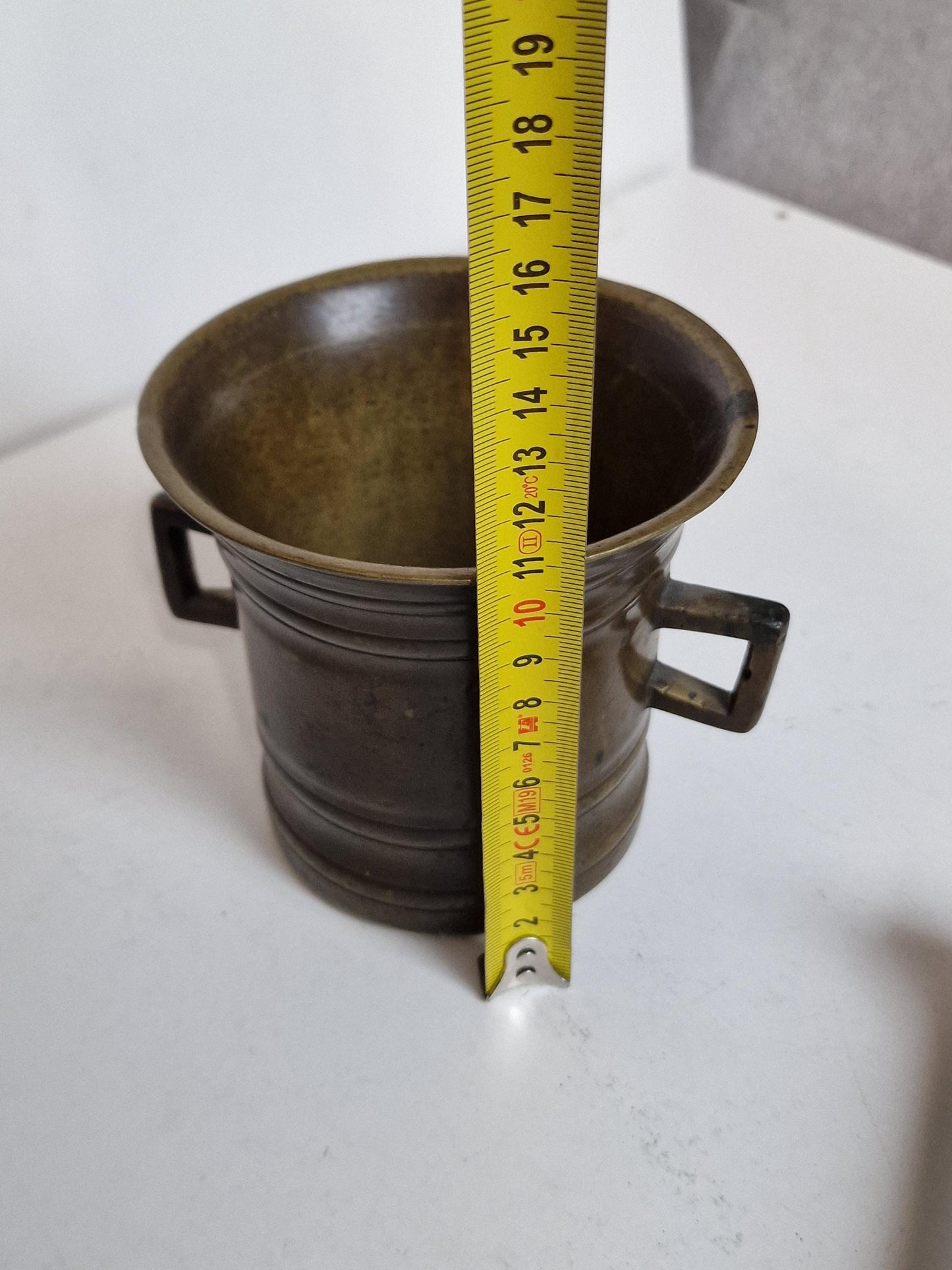Antique Bronze Mortar and Pestle, Dutch 1500-1600
