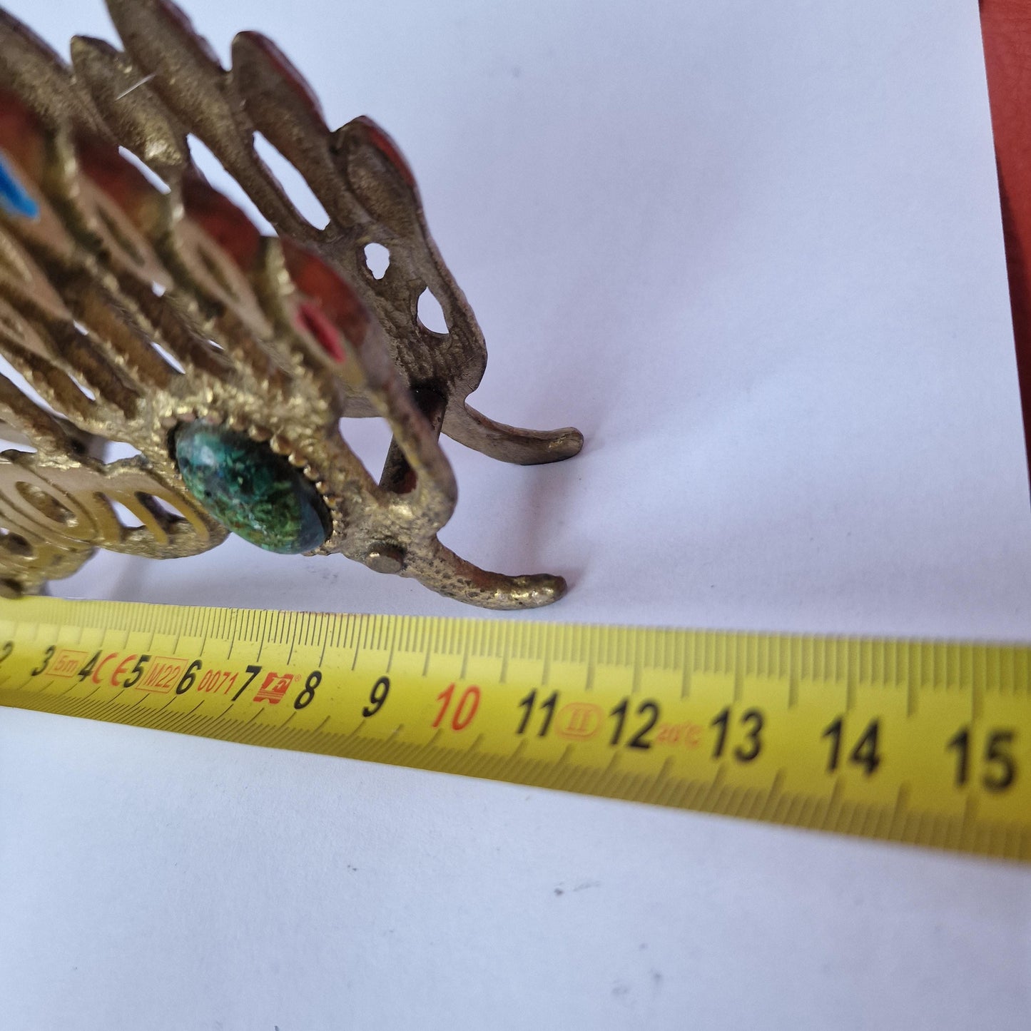 Vintage Brass Shalom Book Or Napkin Holder – Jewish Ornament, Israel