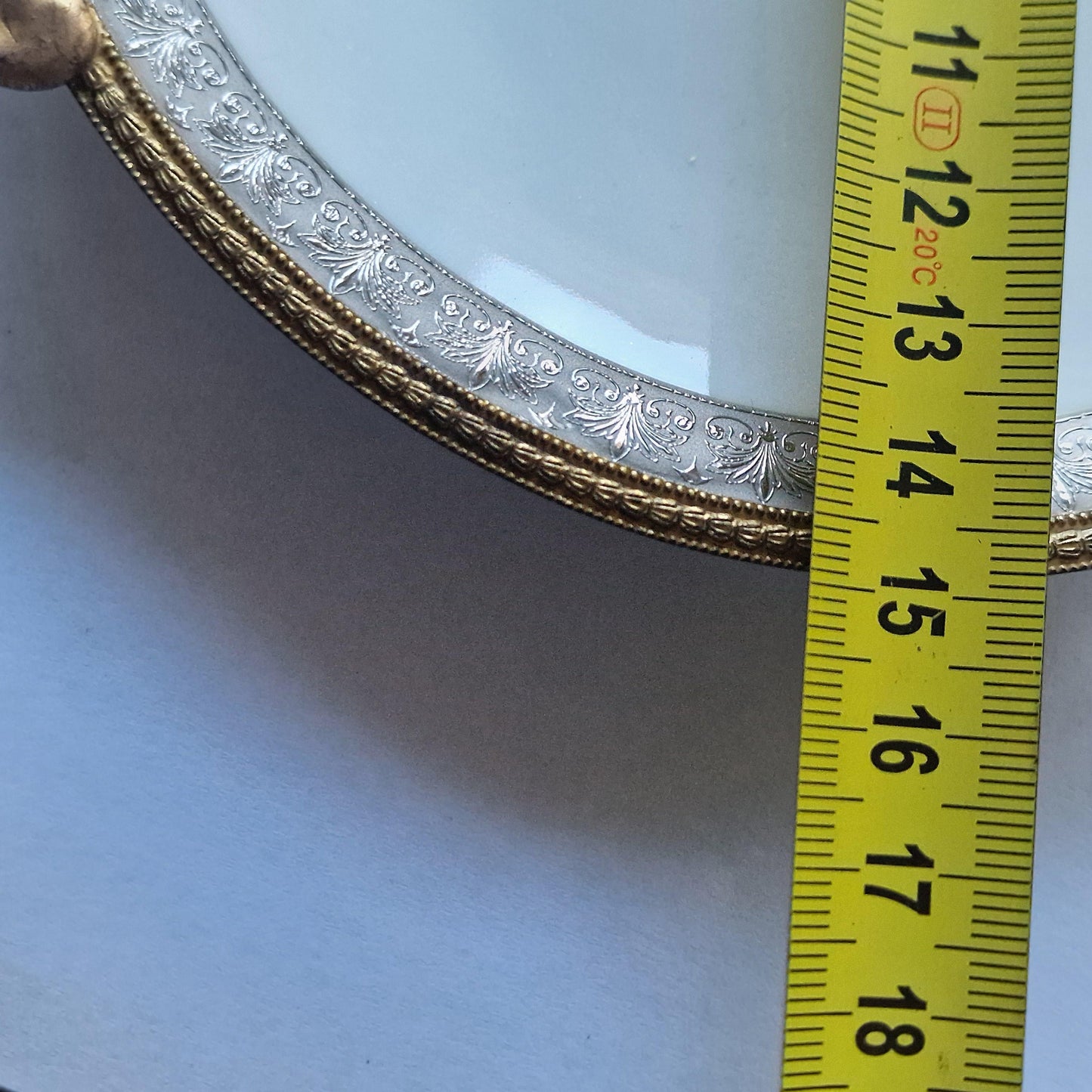 2 x Limoges L'etoile 22k Gold Gilt Handpainted Serving Plate and trinket plate