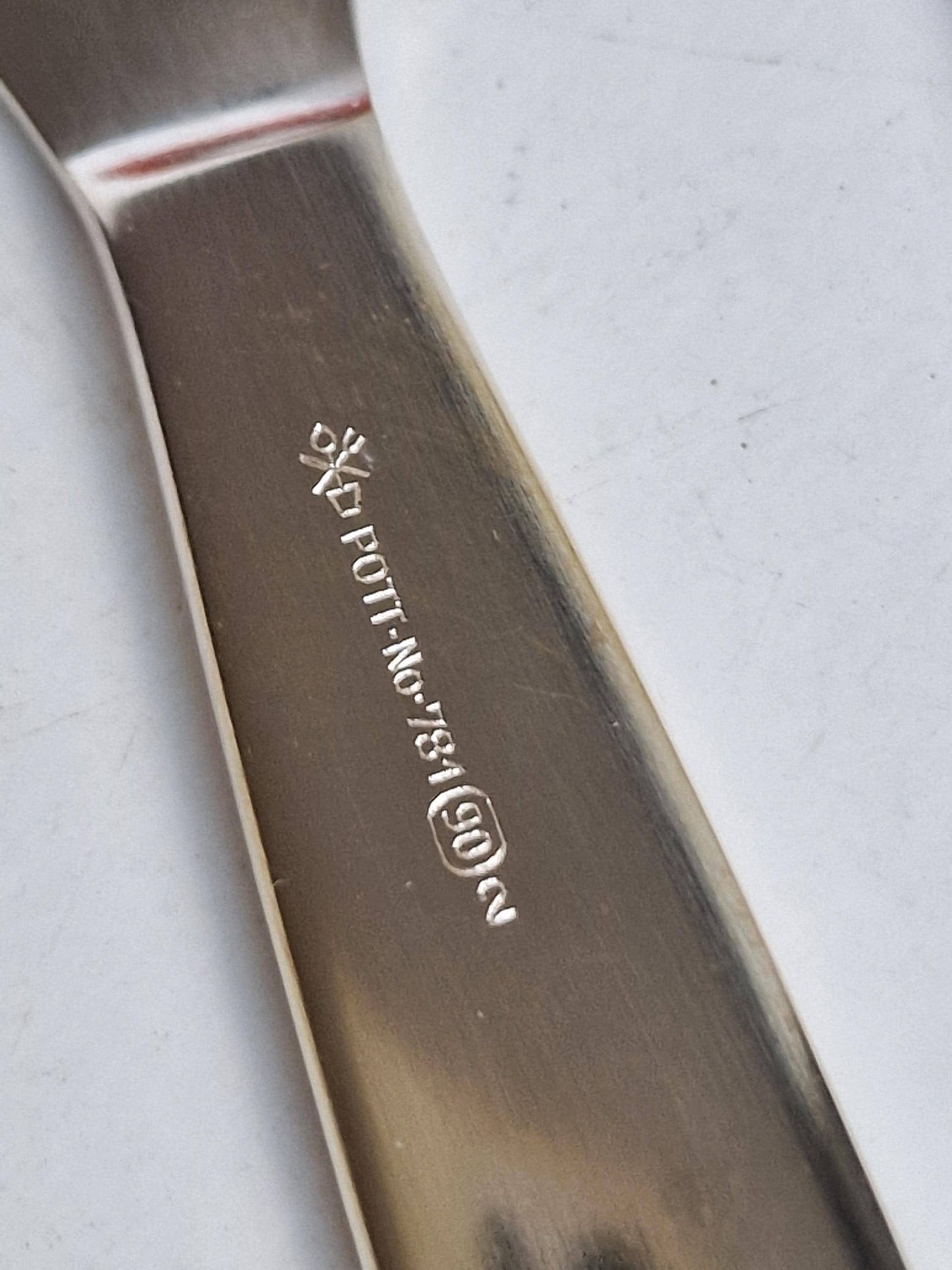 Carl Hugo Pott Solingen Silver Butter Knives, Germany, Set of 6