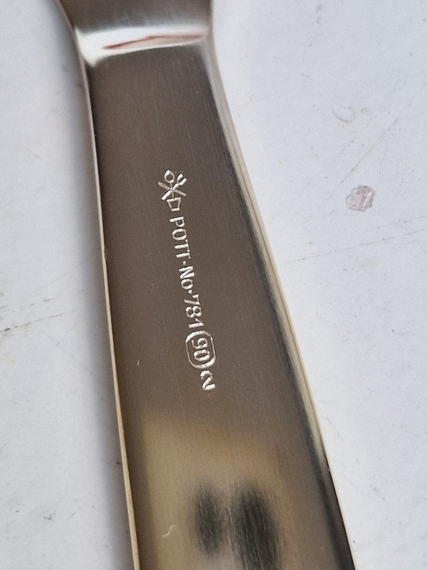 Carl Hugo Pott Solingen Silver Butter Knives, Germany, Set of 6