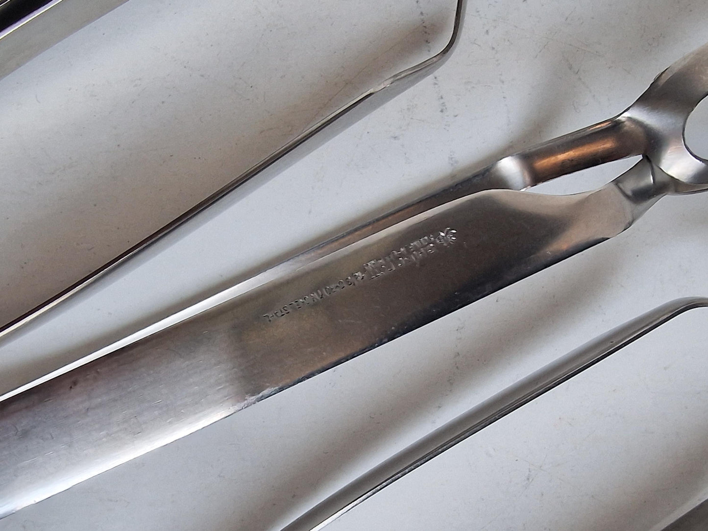 CARL HUGO POTT Solingen Stainless Steel Escargot Tongs Set