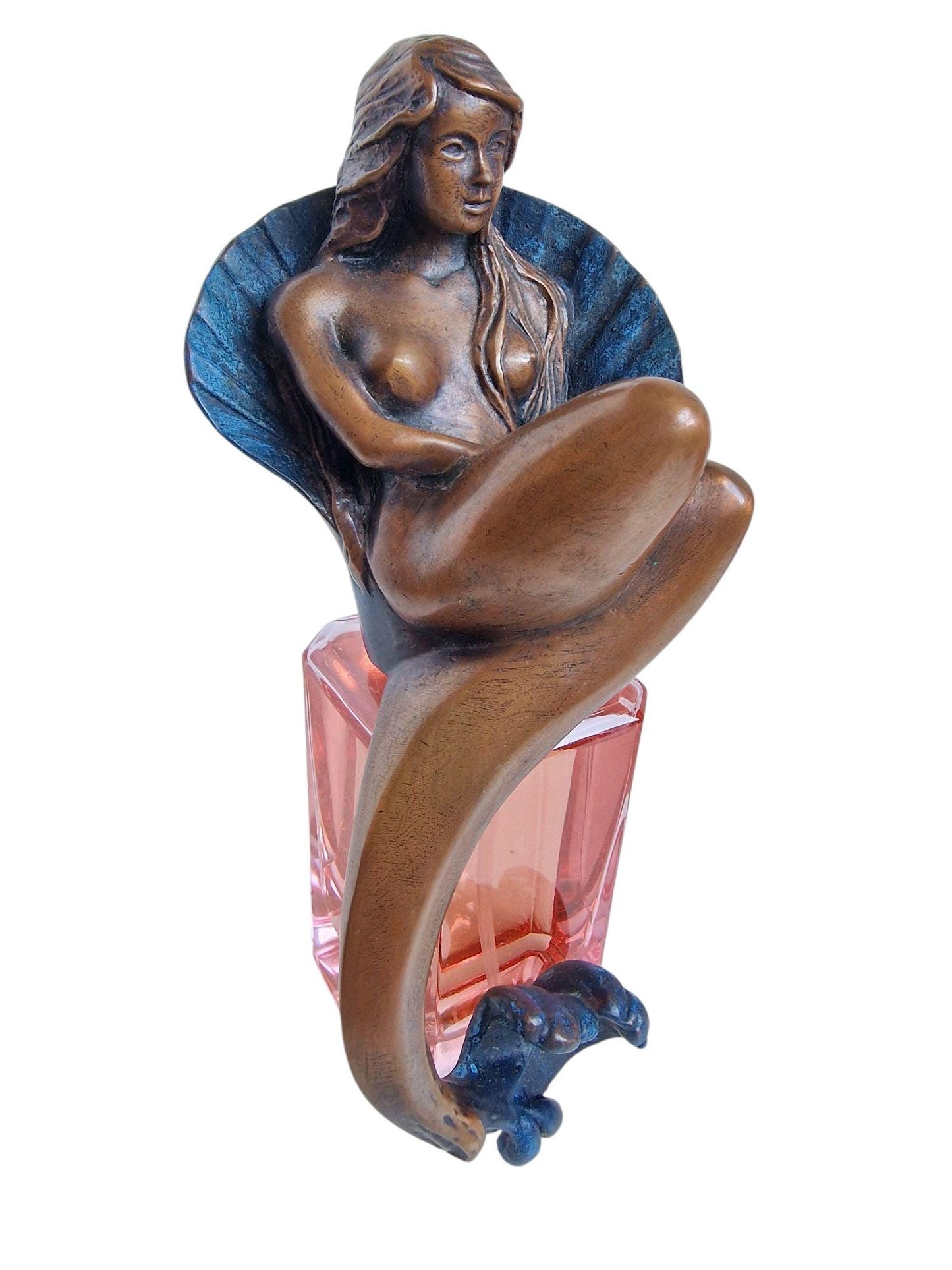 Aphrodite Bronze Sculpture Perfume Bottle, Les Beaux Arts, Rare Collector