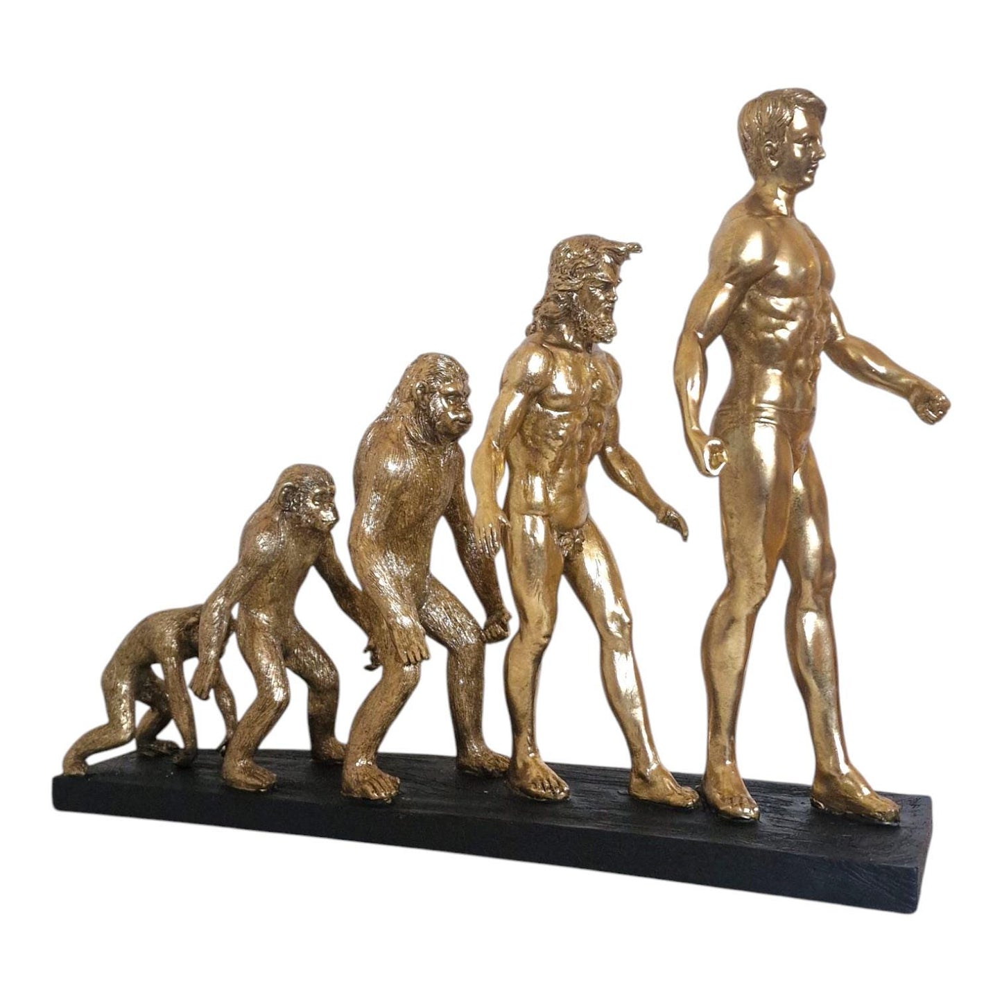 XXL Evolution of Man Statue, Large Figure (55 x 43 cm)