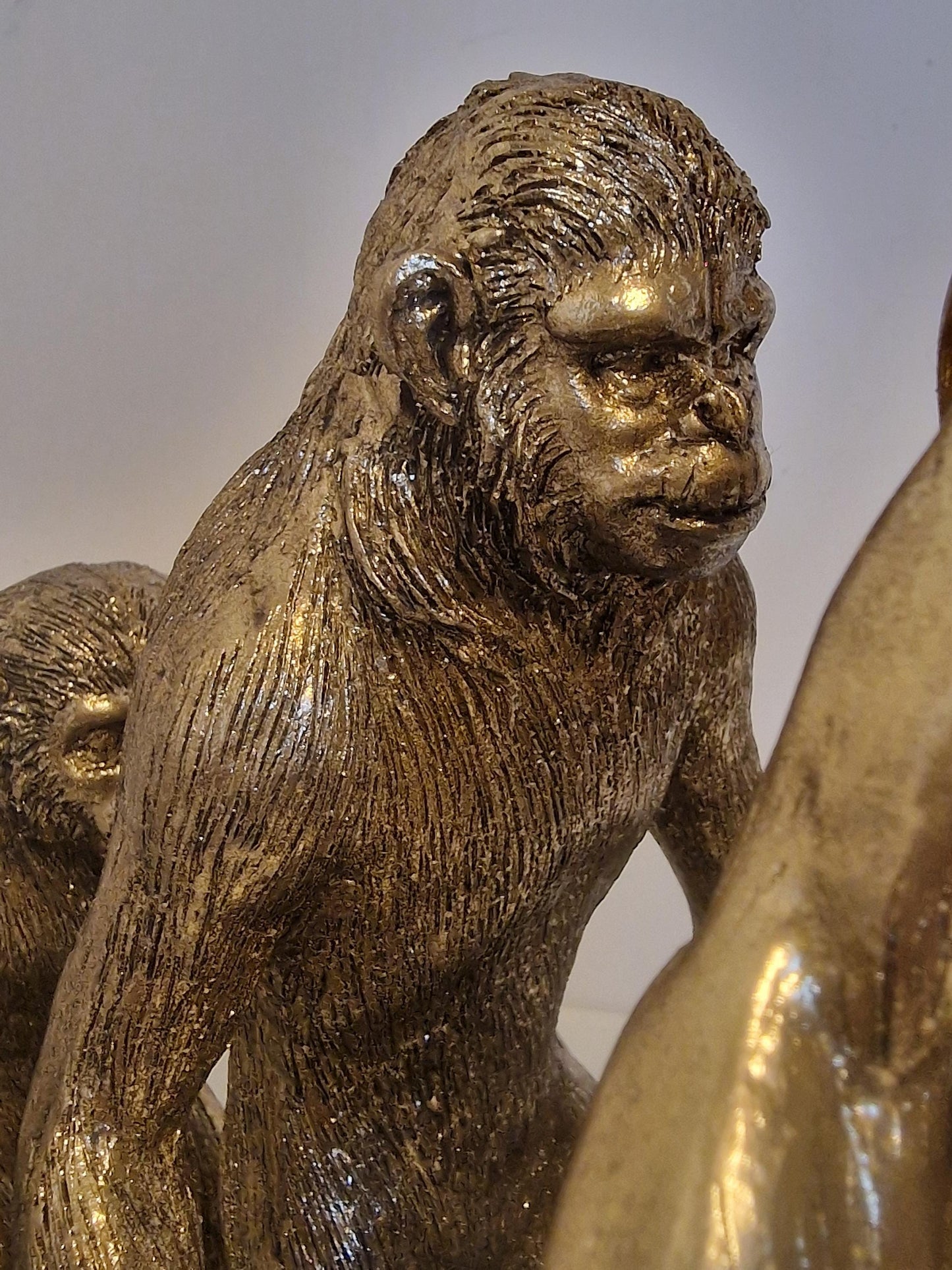 XXL Evolution of Man Statue, Large Figure (55 x 43 cm)