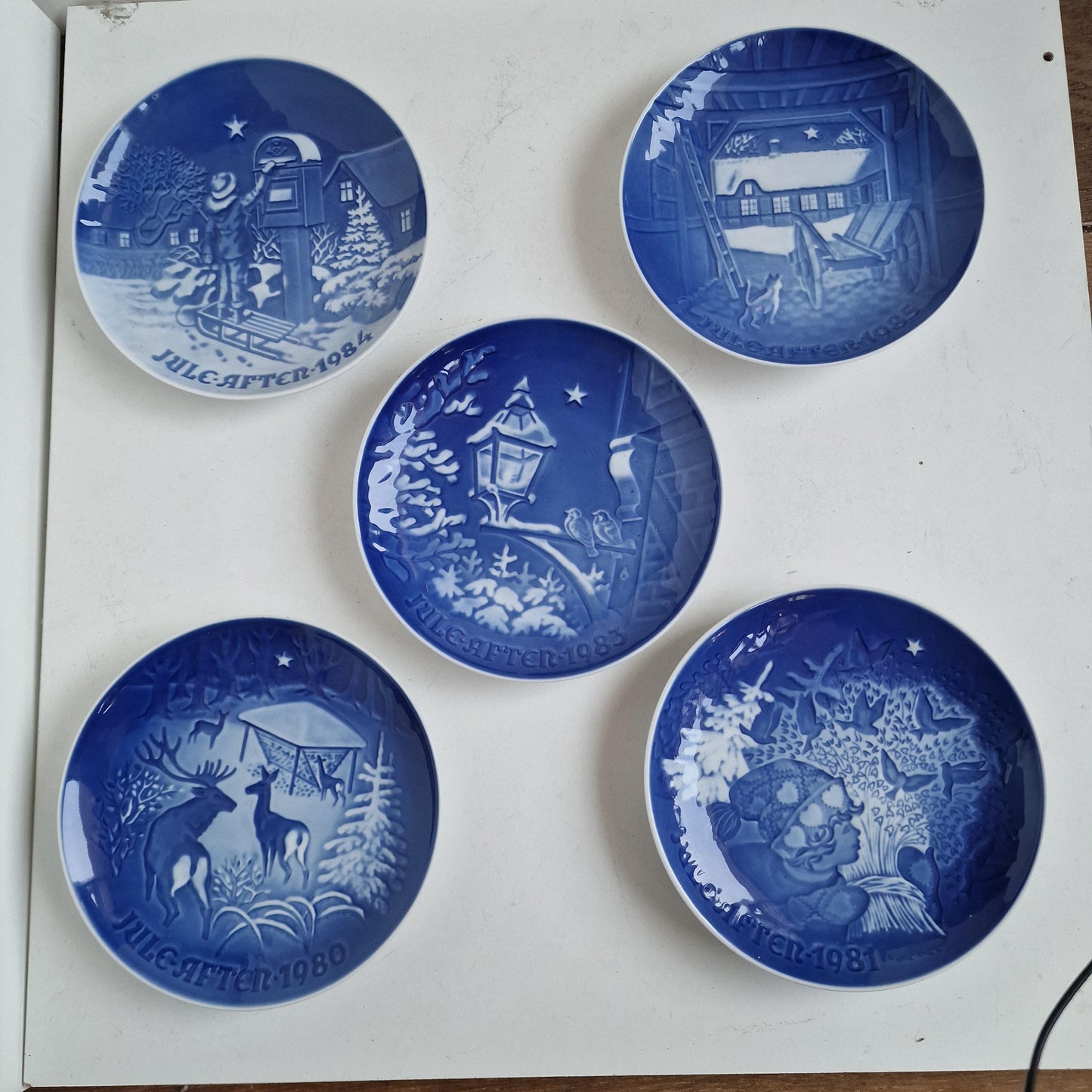Bing & Grondahl Numbered Christmas Plates, Royal Copenhagen, Scandinavian Decor