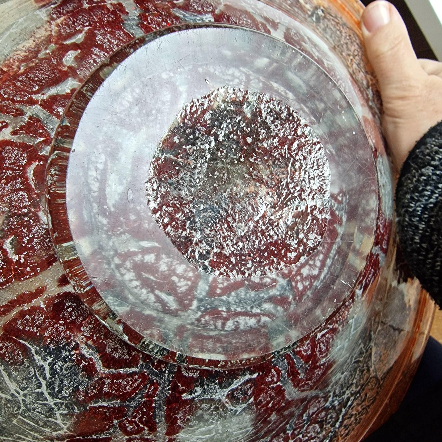 Karl Wiedmann WMF Ikora Art Glass Bowl, 1930s German Decor