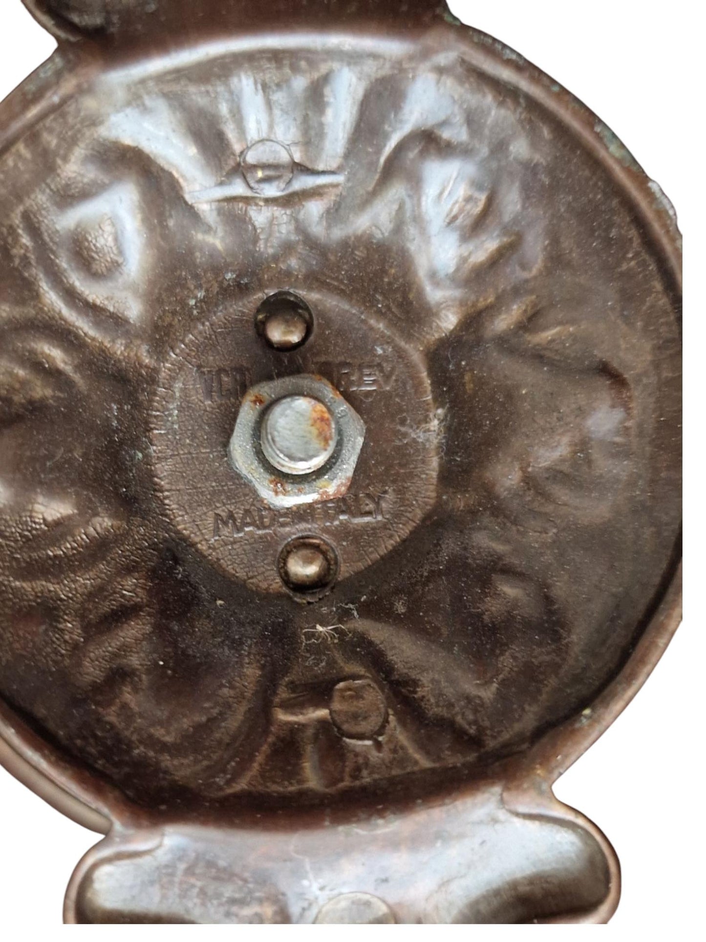 Art Nouveau Copper Coat Hooks, Antique Arts Crafts Set of 7