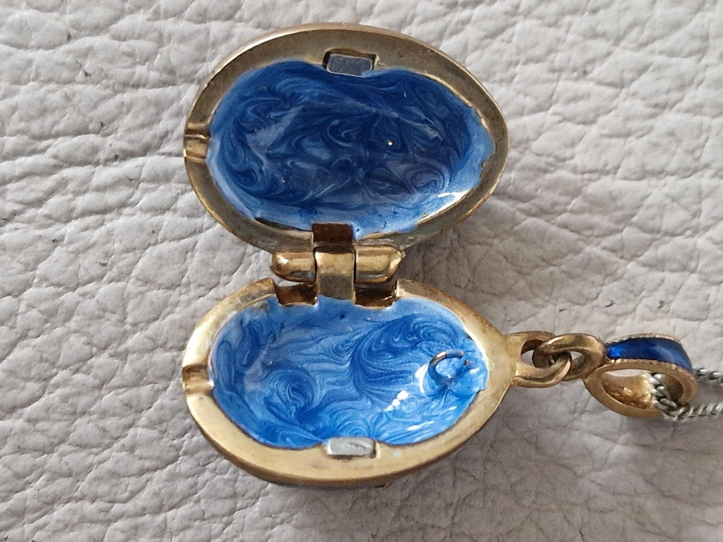 Faberge Egg Masonic Medallion, Guilloche Gilt Secret Compartment free masonry wearable pill box
