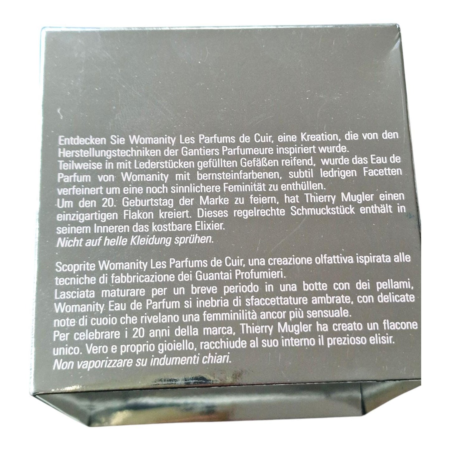 Thierry Mugler Womanity Leather Elixir, Retired Edition, 30 ml Sealed