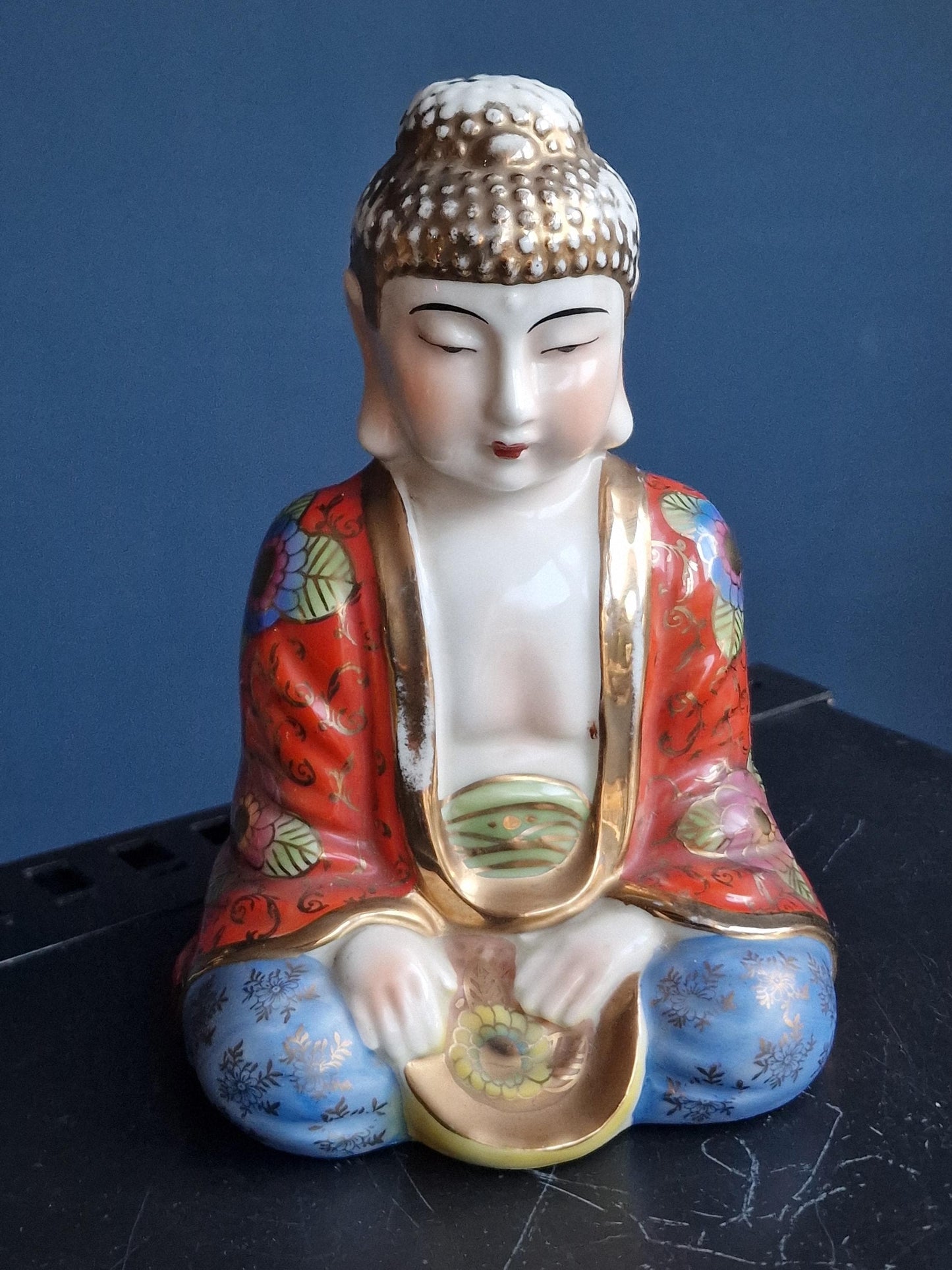Antique Buddha Incense Lamp, 1930s Perfume Diffuser, Deity Decor
