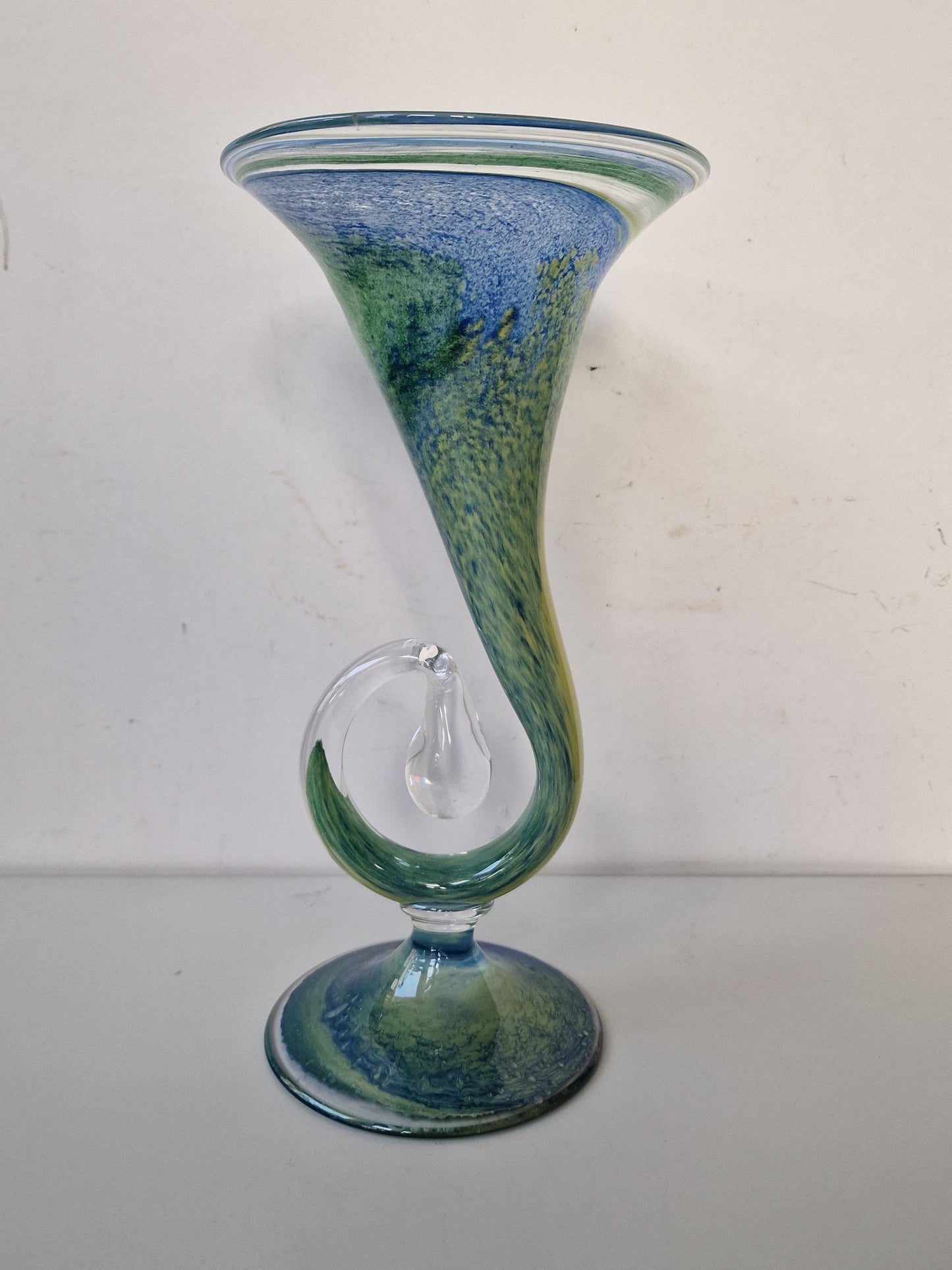 cornu copia. Hoorn des overvloeds,  german glass art vase by peter kaspar vase