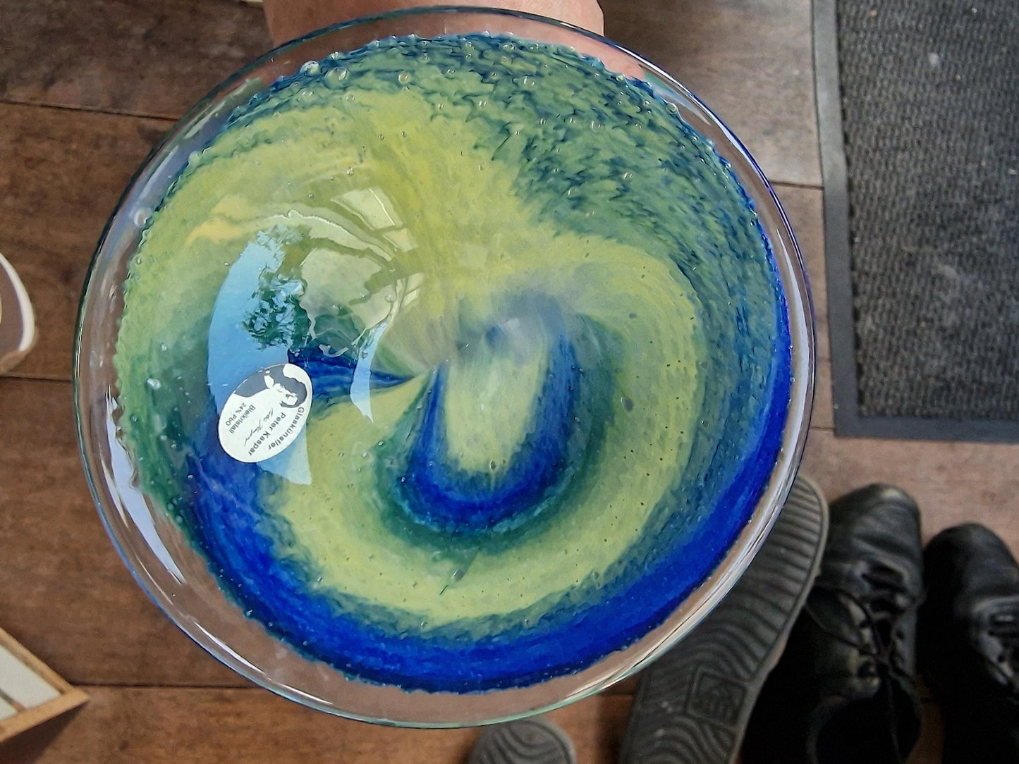 cornu copia. Hoorn des overvloeds,  german glass art vase by peter kaspar vase