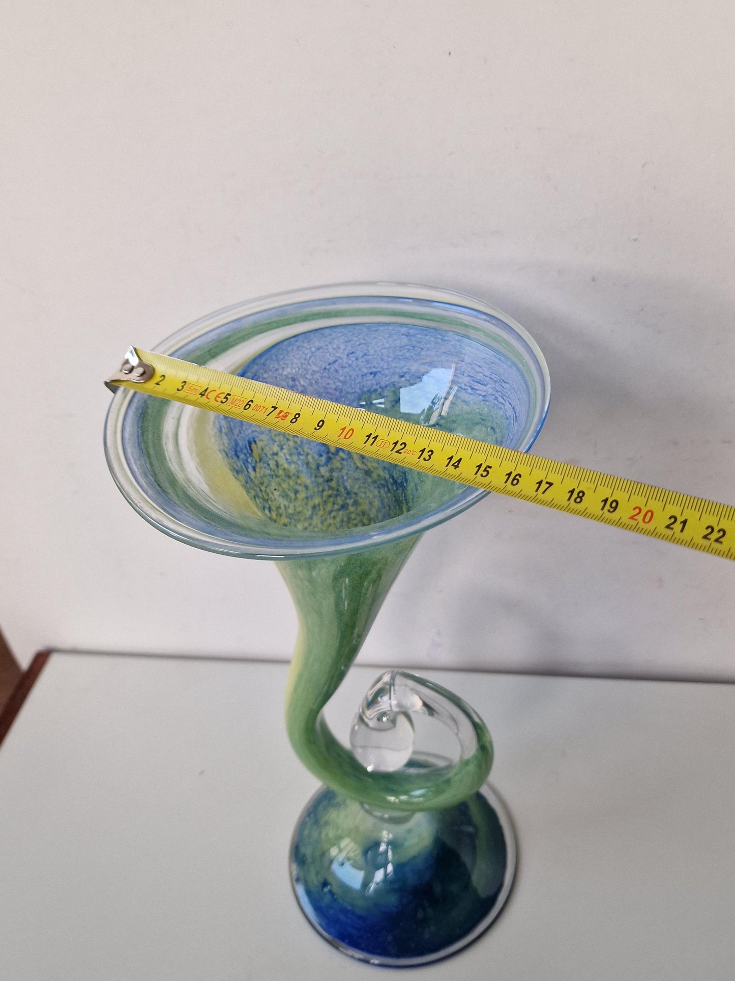 cornu copia. Hoorn des overvloeds,  german glass art vase by peter kaspar vase