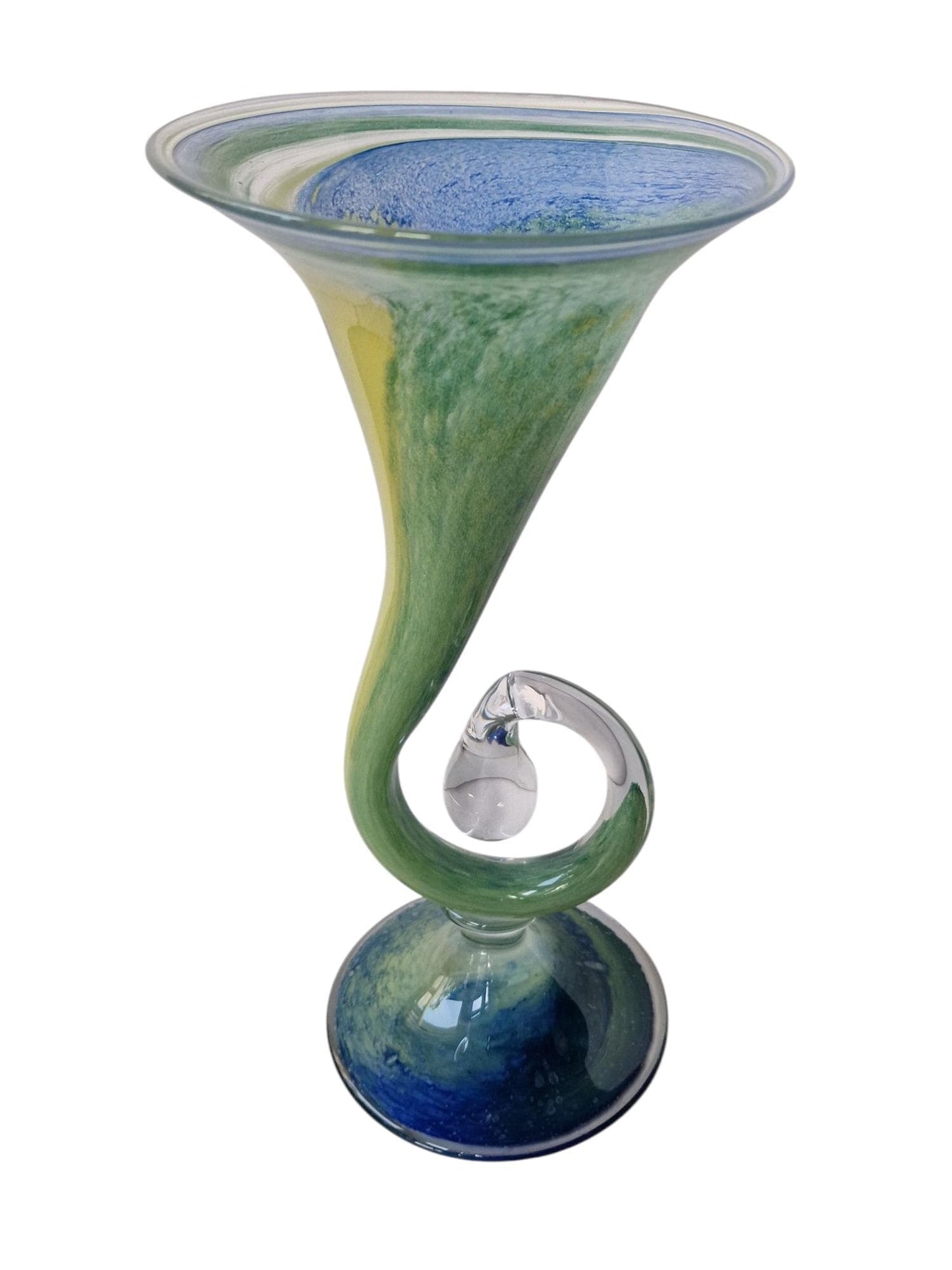cornu copia. Hoorn des overvloeds,  german glass art vase by peter kaspar vase
