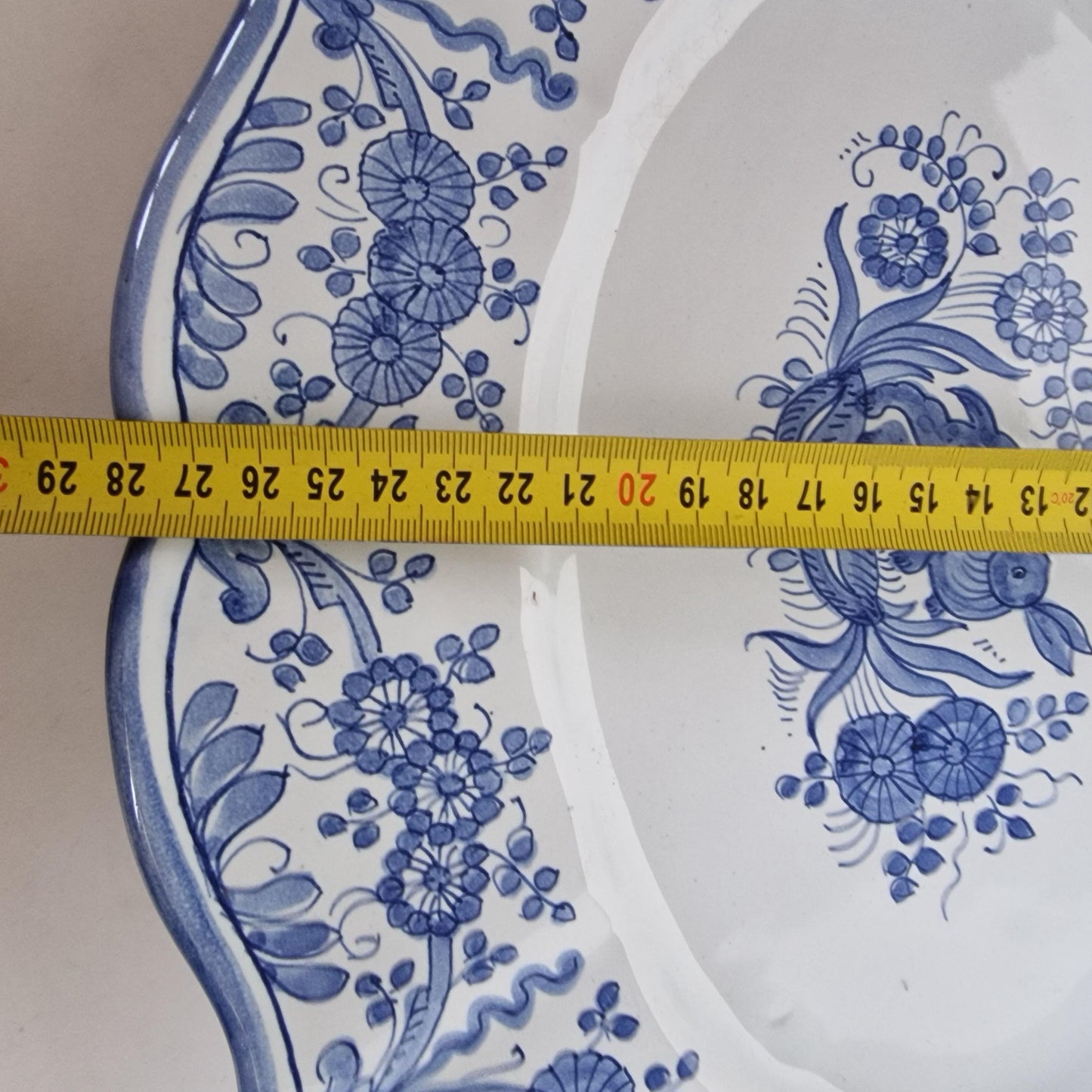 Deruta Handpainted Rabbit Plate, Italian Polychrome Faience Pottery