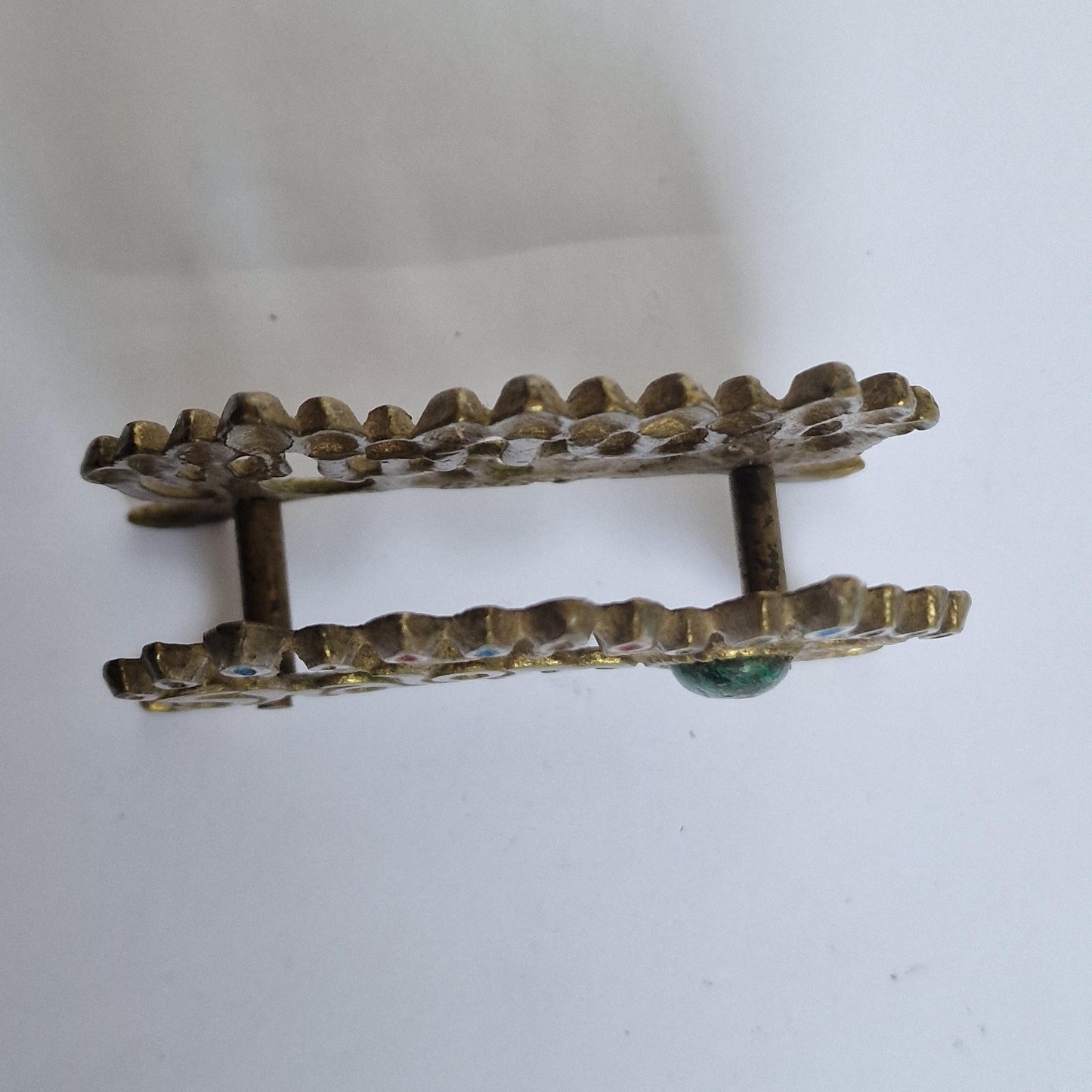 Vintage Brass Shalom Book Or Napkin Holder – Jewish Ornament, Israel